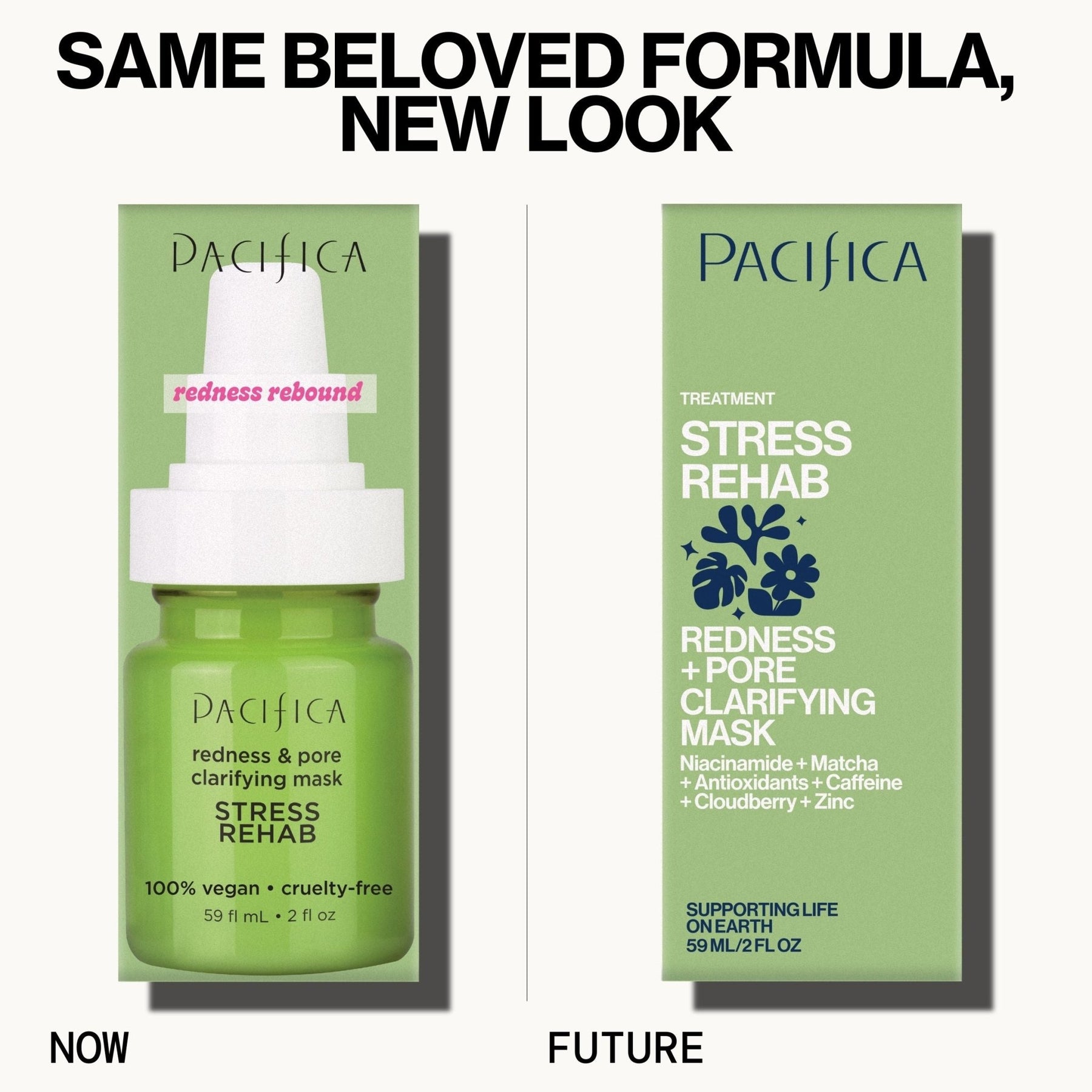 Stress Rehab Redness & Pore Clarifying Mask - Pacifica
