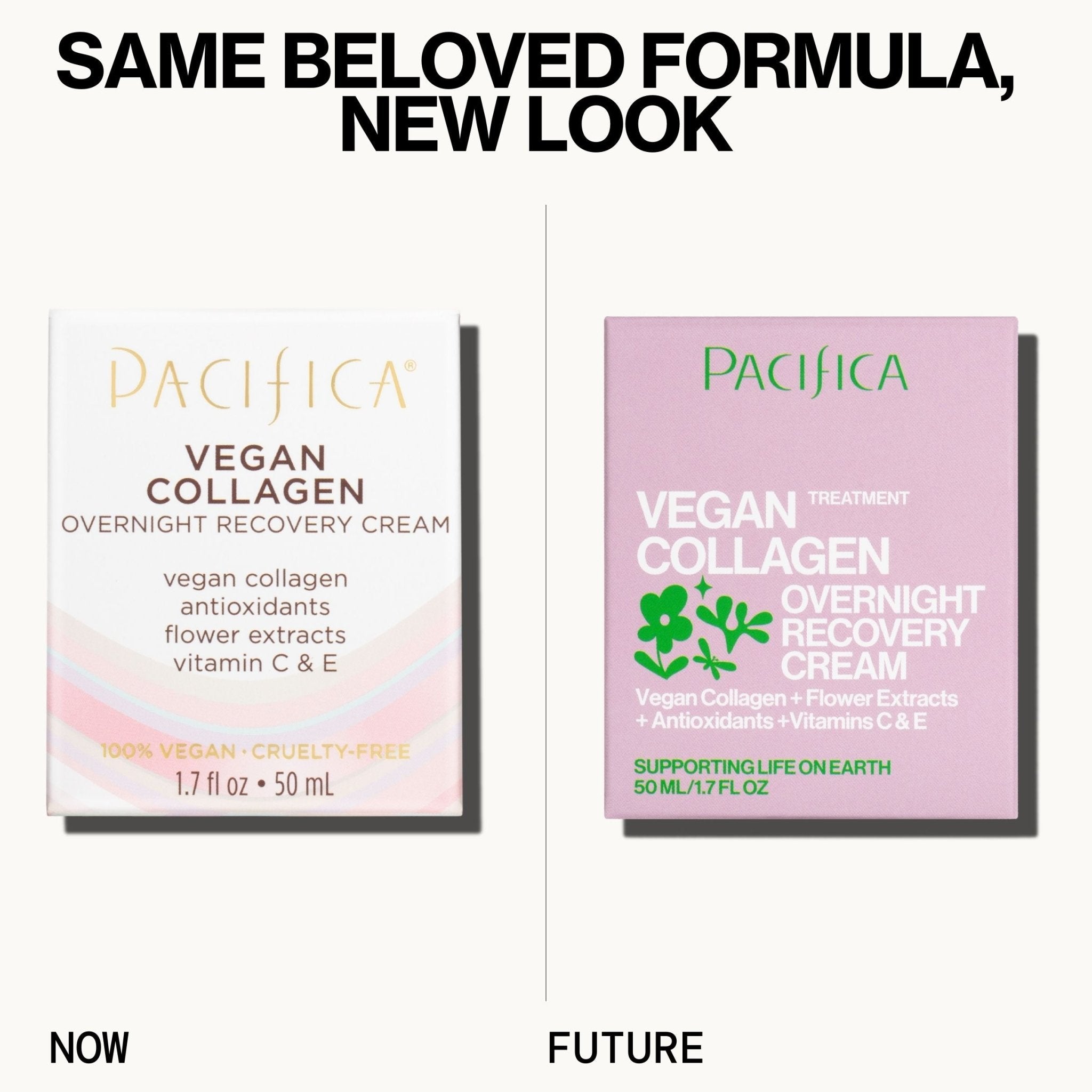 Vegan Collagen Overnight Recovery Cream by Pacifica Beauty