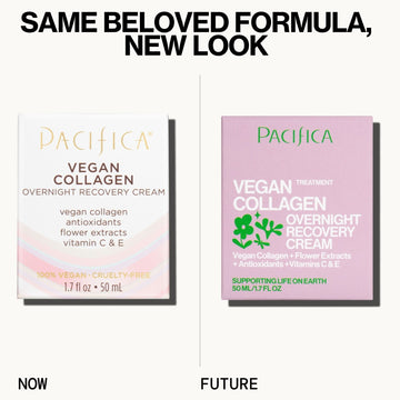 Vegan Collagen Overnight Recovery Cream - Pacifica
