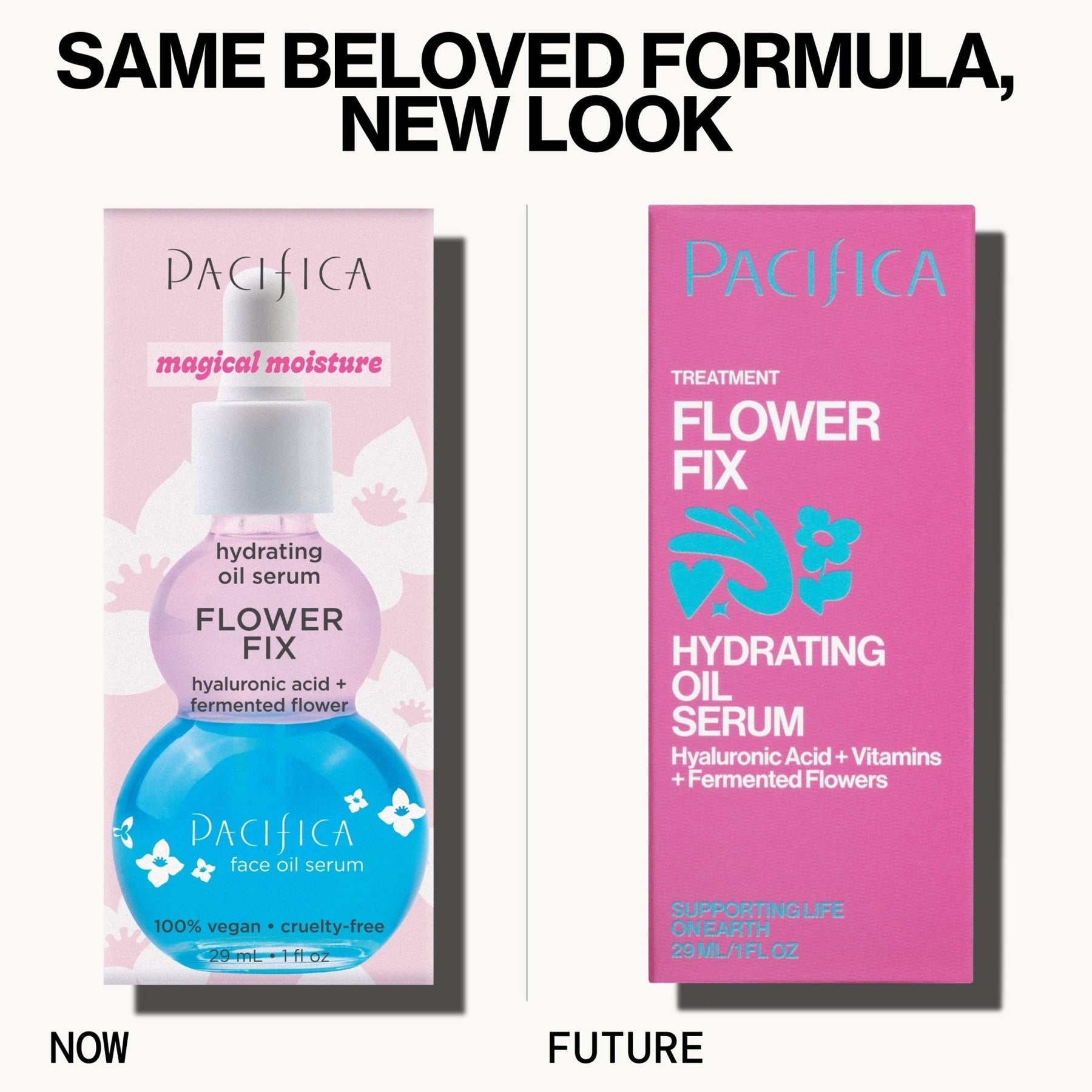 Flower Fix Bi - Phase Hydrating Oil Serum - Pacifica