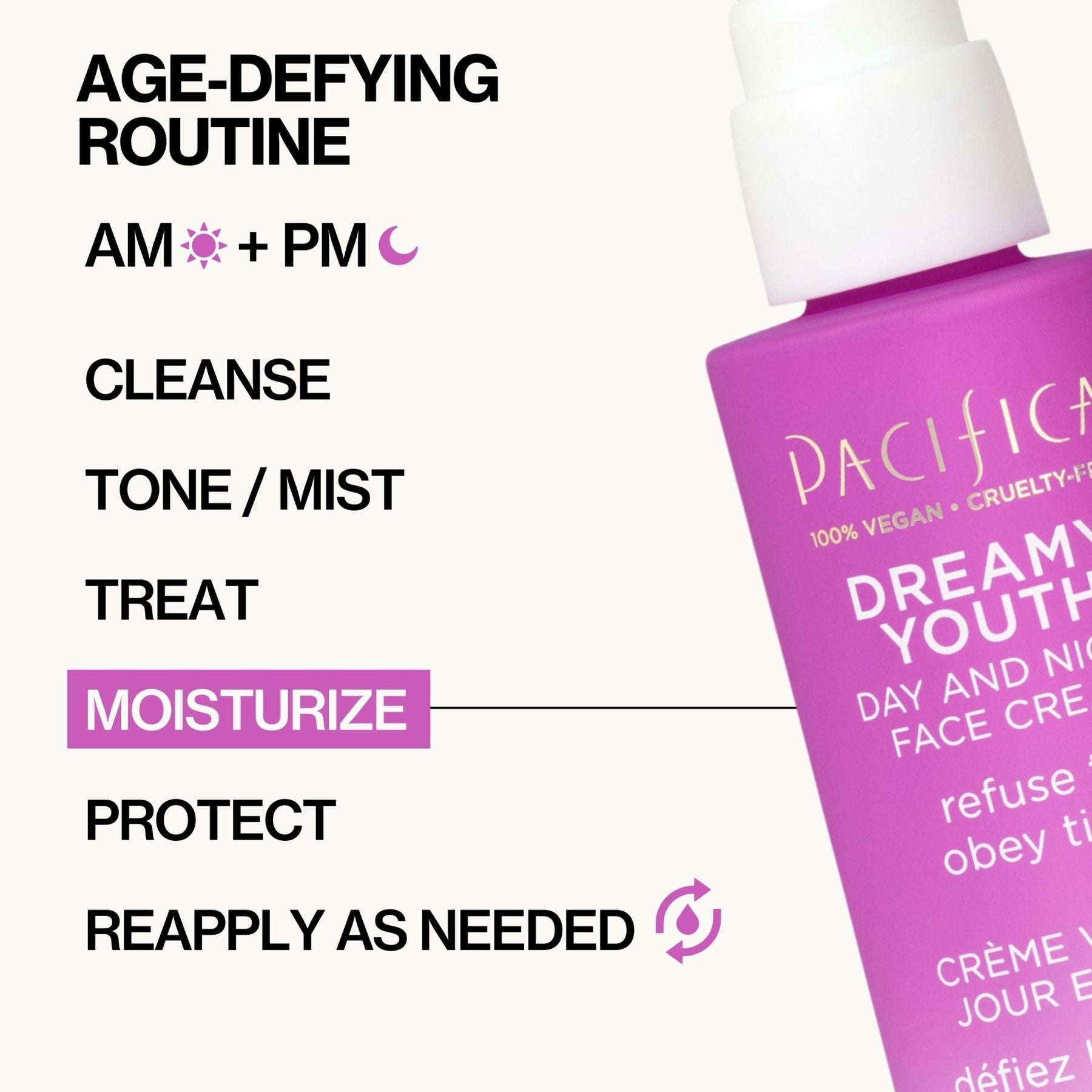 Dreamy Youth Day & Night Face Cream - Pacifica