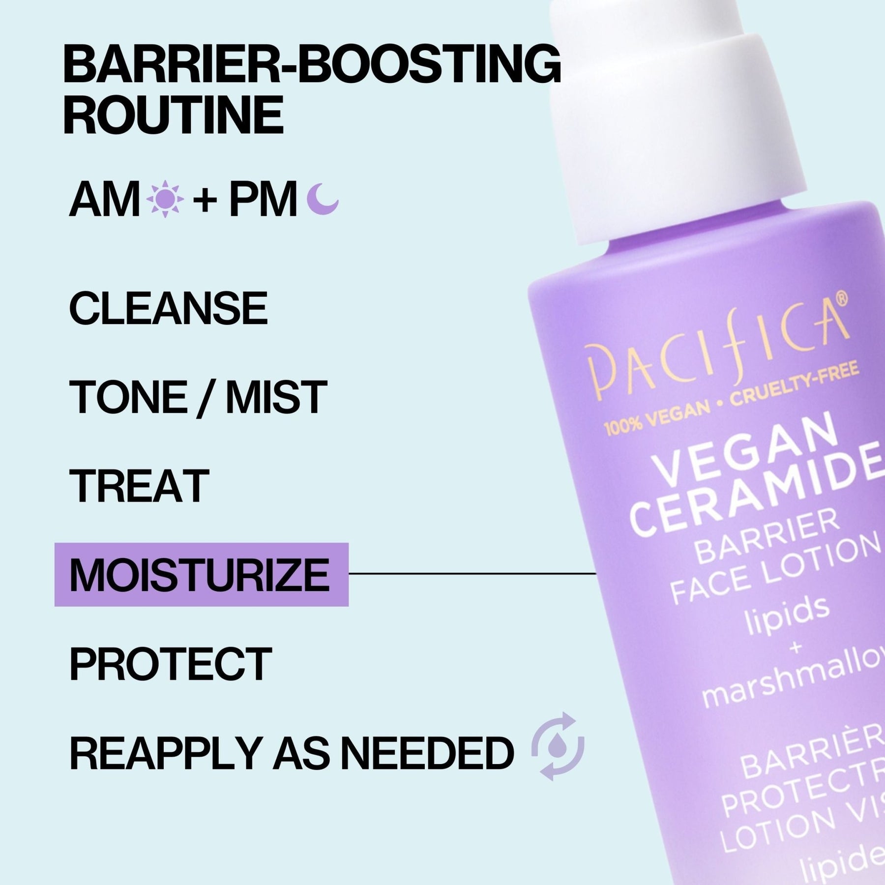 Vegan Ceramide Barrier Face Lotion - Pacifica