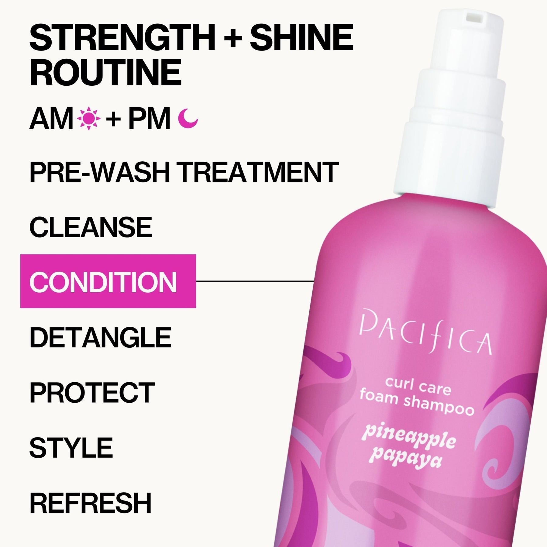Pineapple Papaya Curl Care Foam Shampoo - Pacifica
