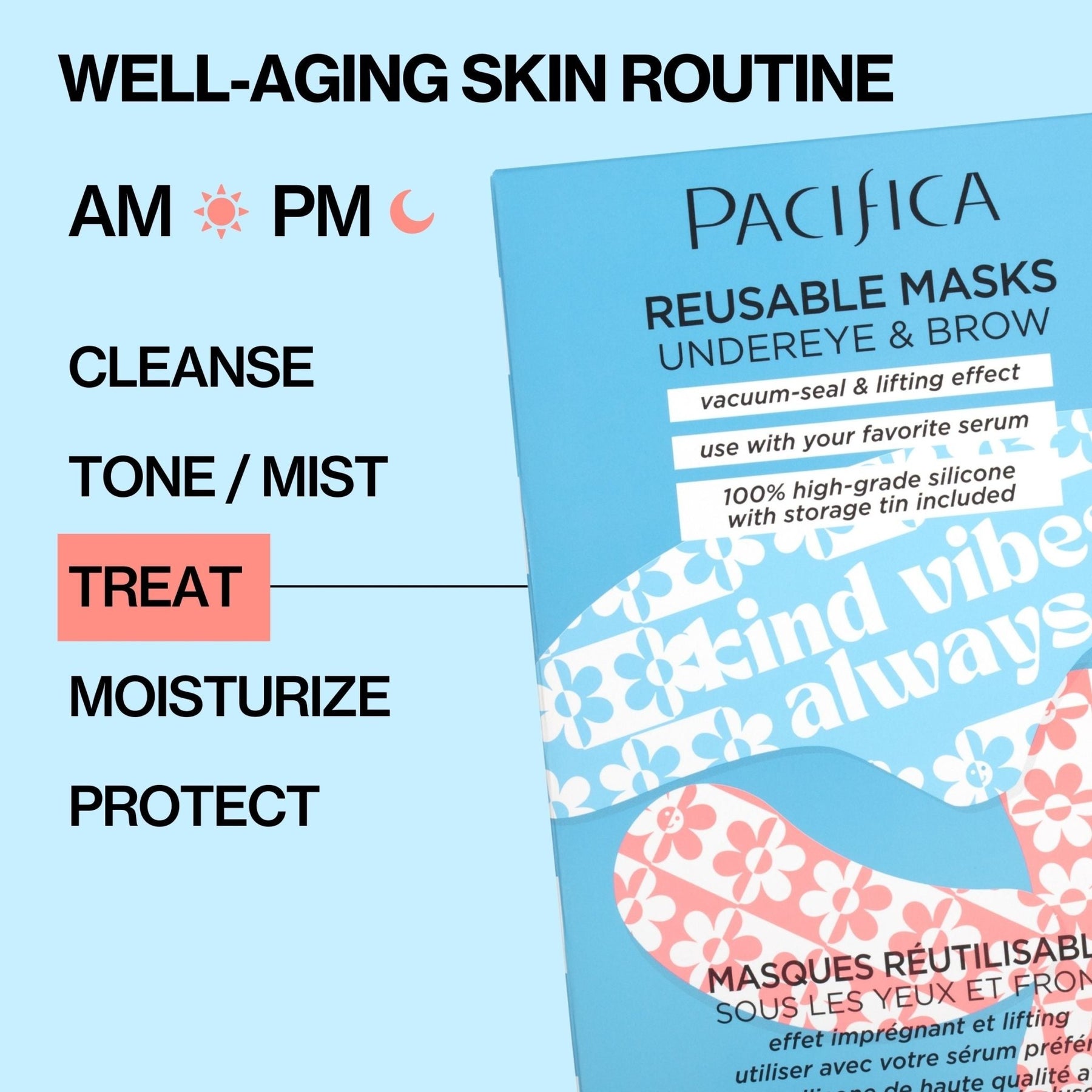 Reusable Eye & Brow Mask Set - Pacifica