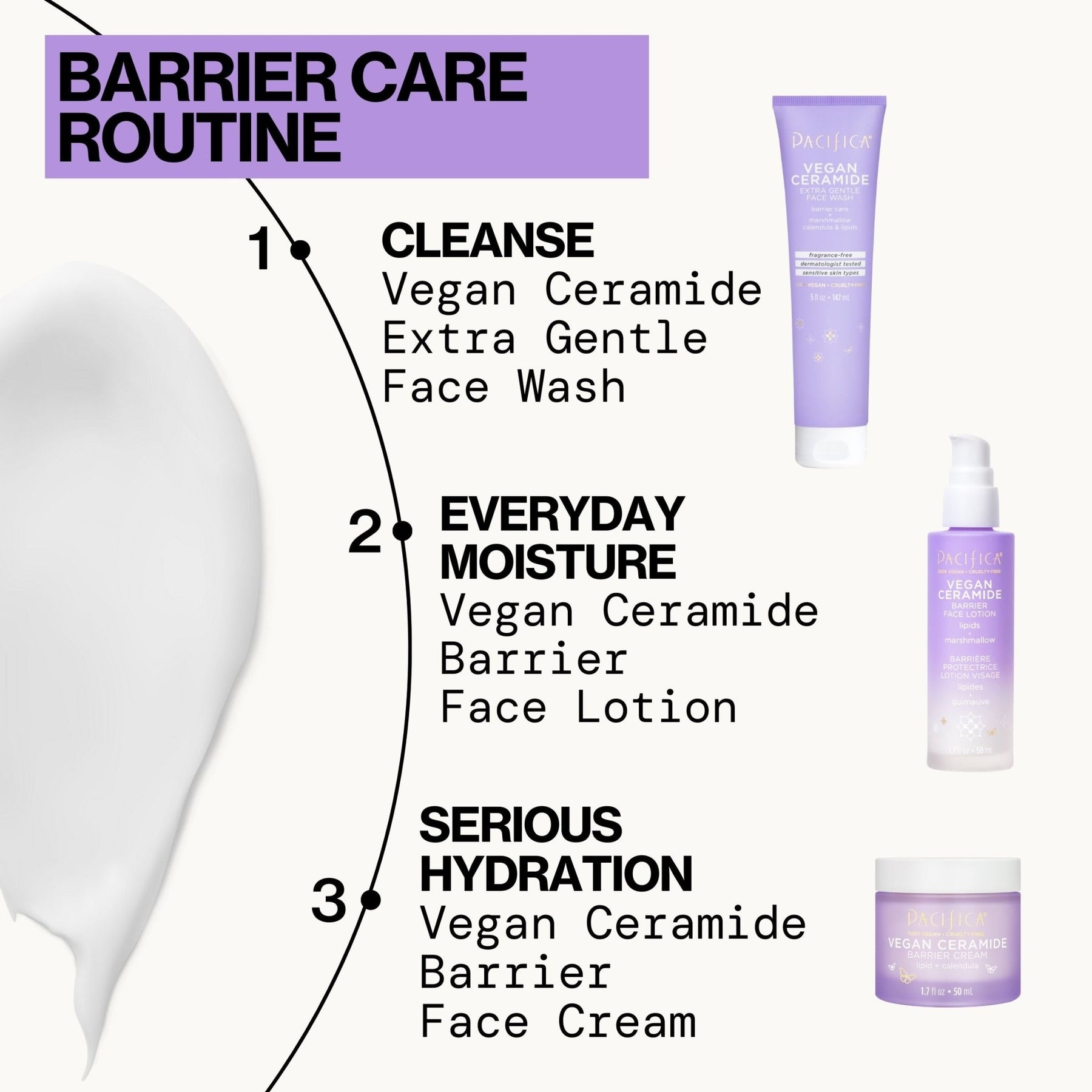 Vegan Ceramide Barrier Face Lotion - Pacifica