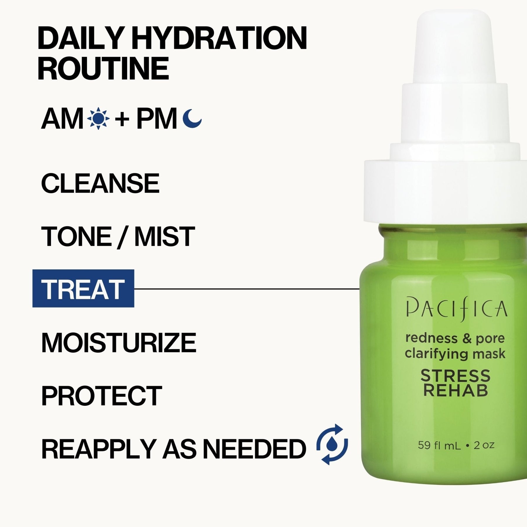 Stress Rehab Redness & Pore Clarifying Mask - Pacifica