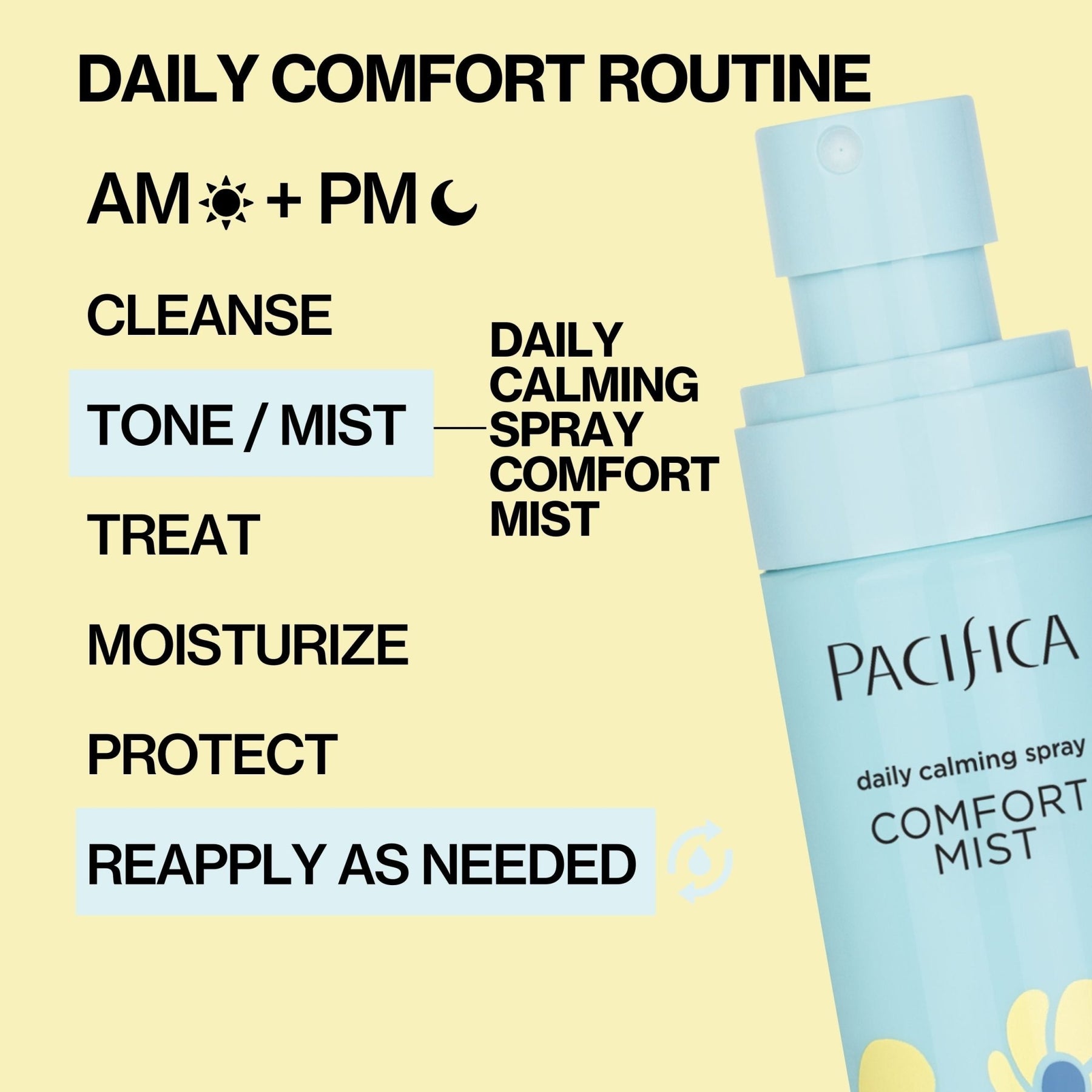 Comfort Mist Daily Calming Spray - Pacifica