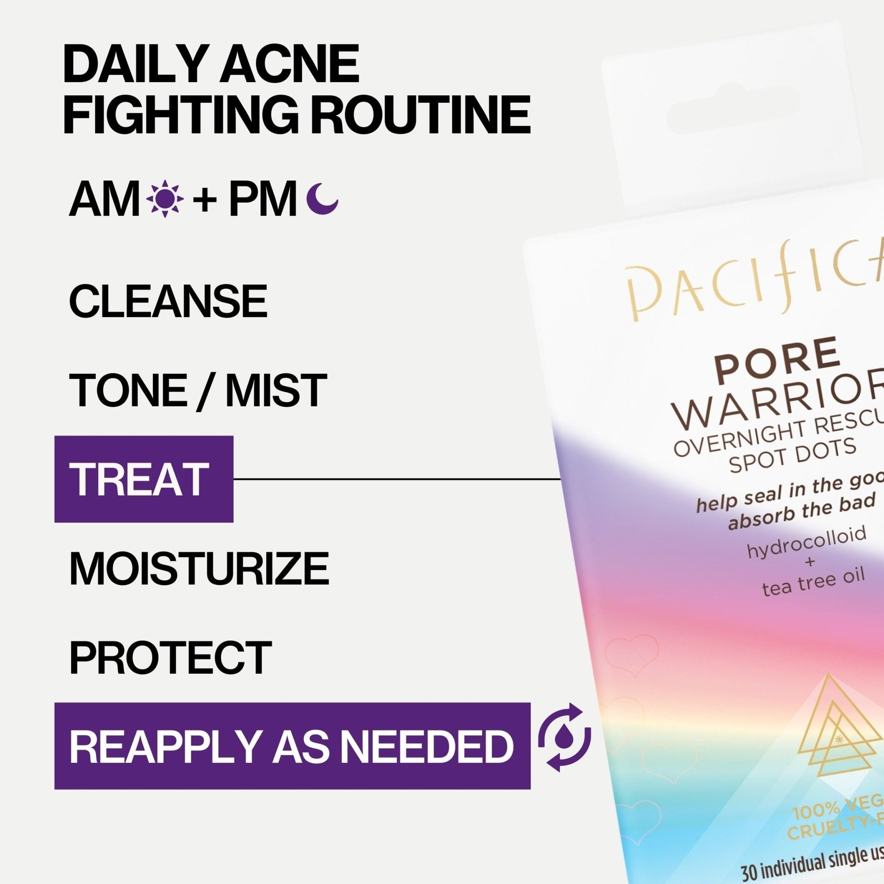 Pore Warrior Overnight Rescue Spot Dots - Pacifica