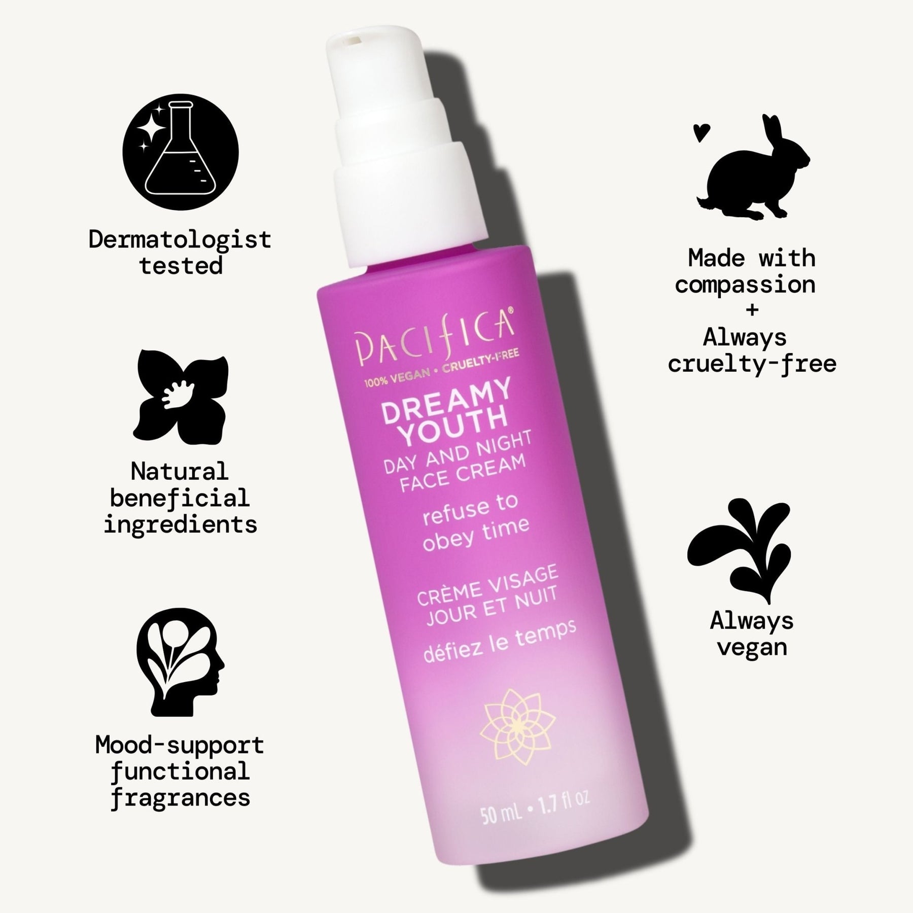 Dreamy Youth Day & Night Face Cream - Pacifica