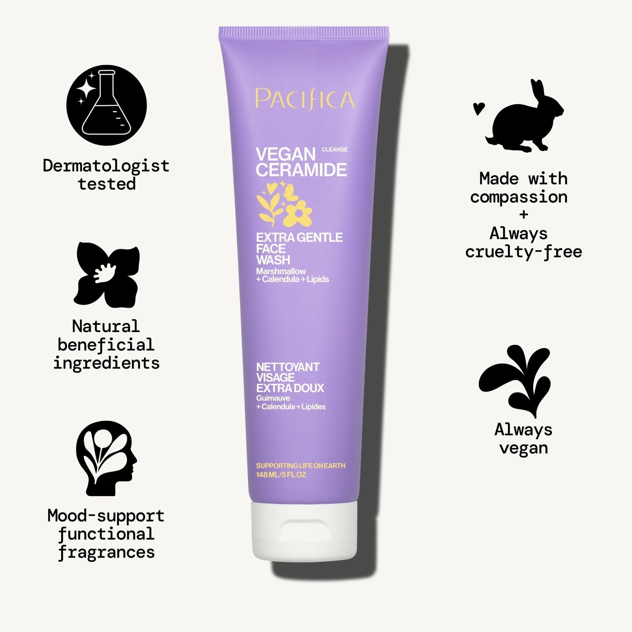 Vegan Ceramide Extra Gentle Face Wash