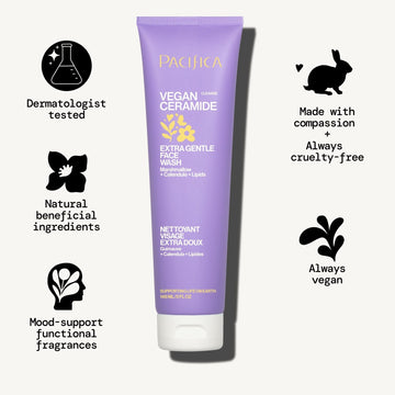 Vegan Ceramide Extra Gentle Face Wash - Pacifica