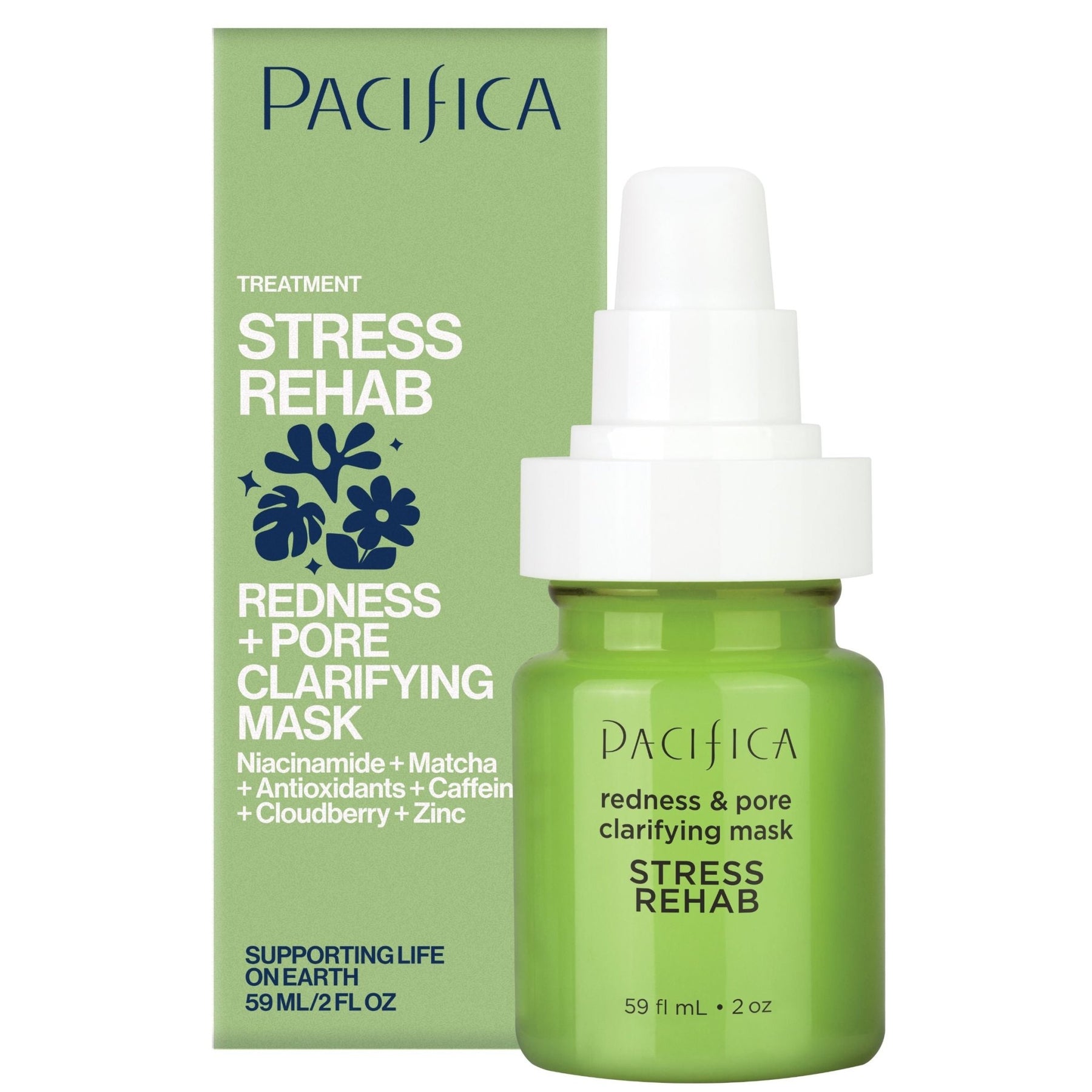 Stress Rehab Redness & Pore Clarifying Mask - Pacifica