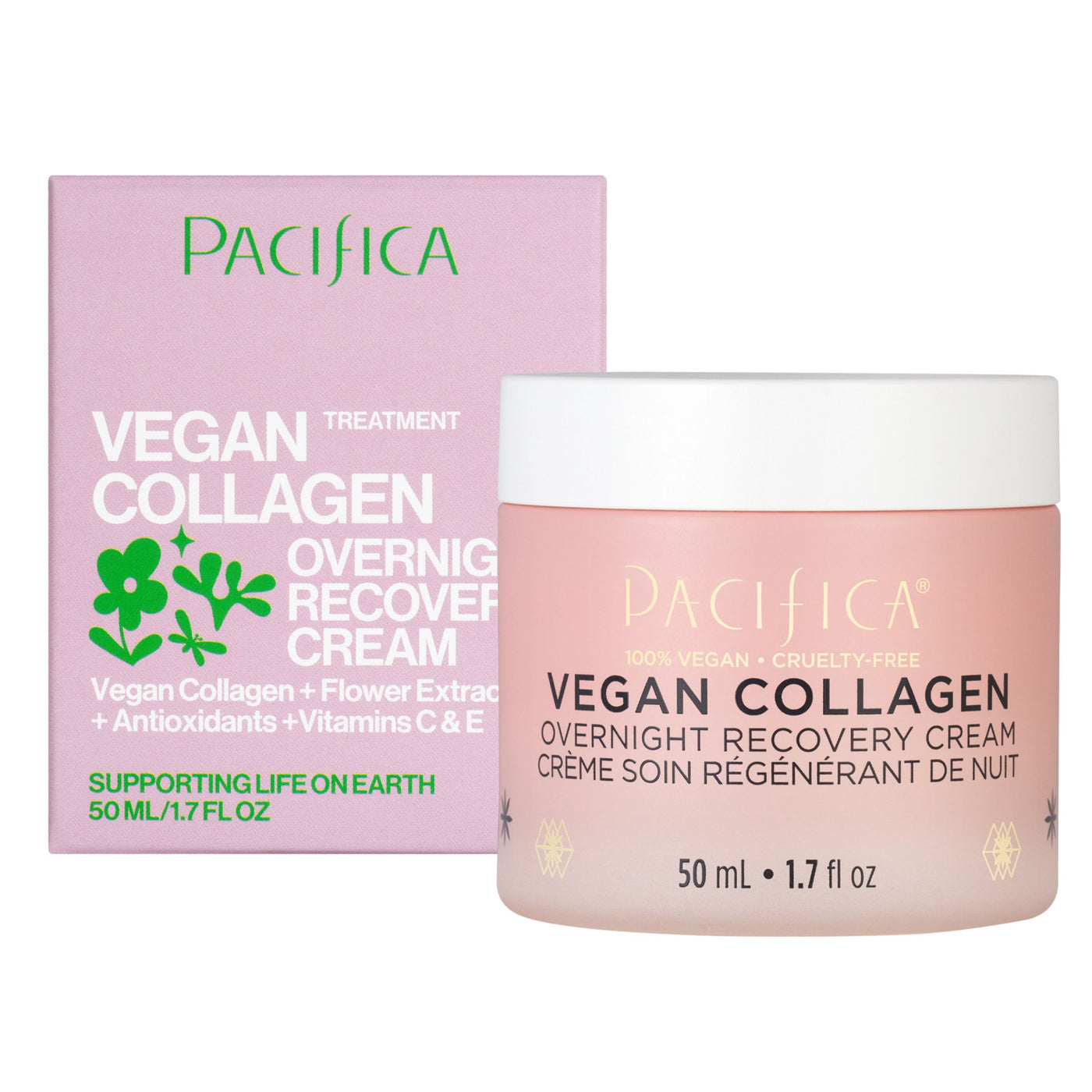 Vegan Collagen Overnight Recovery Cream - Skin Care - Pacifica Beauty