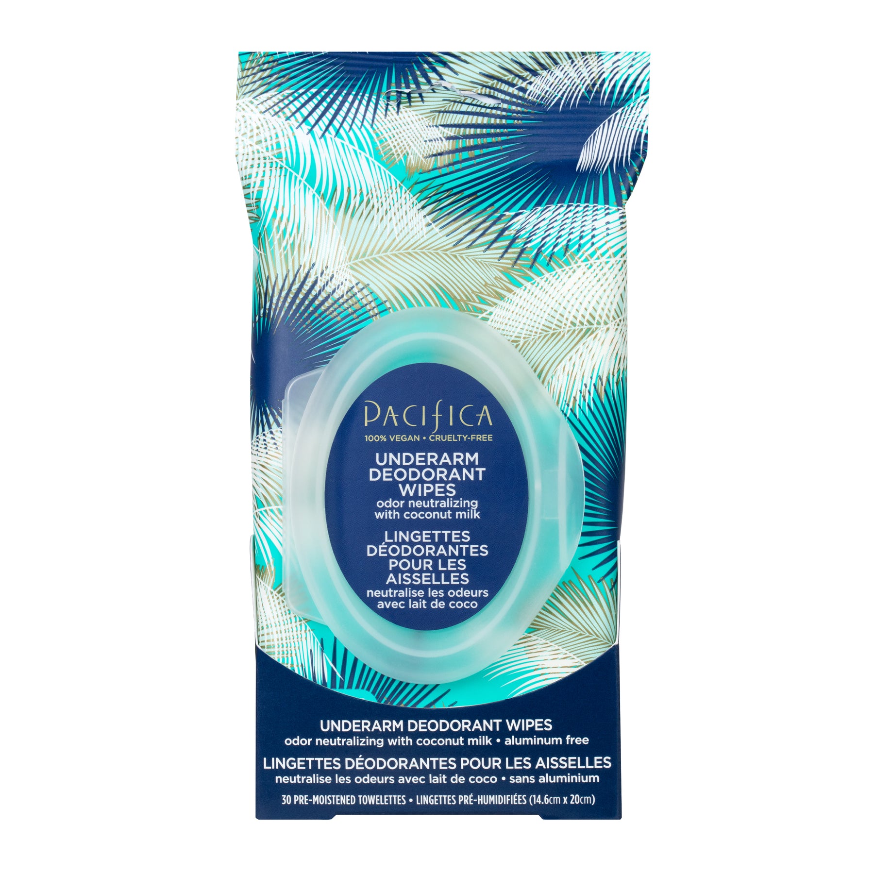 Coconut Milk & Essential Oils Underarm Deodorant Wipes - Bath & Body - Pacifica Beauty