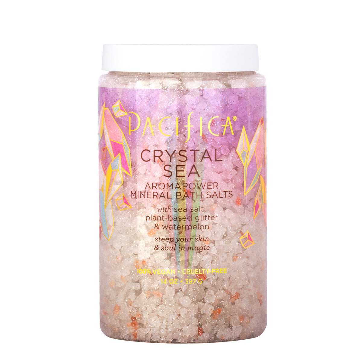 Crystal Sea Aromapower Mineral Bath Salts - - Pacifica Beauty