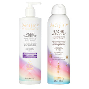 Acne Warrior Cleanse & Treat Body Duo - Bundles - Pacifica Beauty