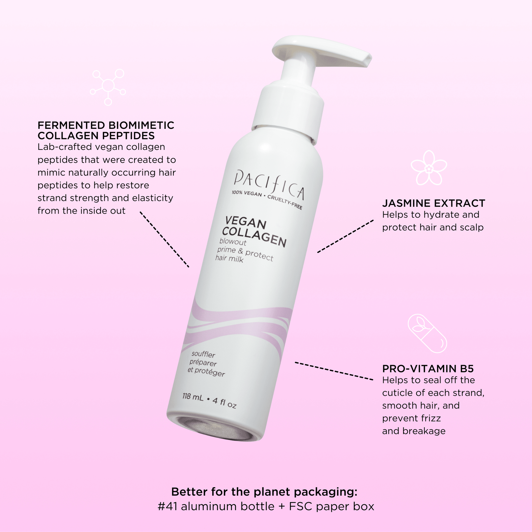 Vegan Collagen Blowout Prime & Protect Hair Milk Vegan Collagen Blowout Prime & Protect Hair Milk