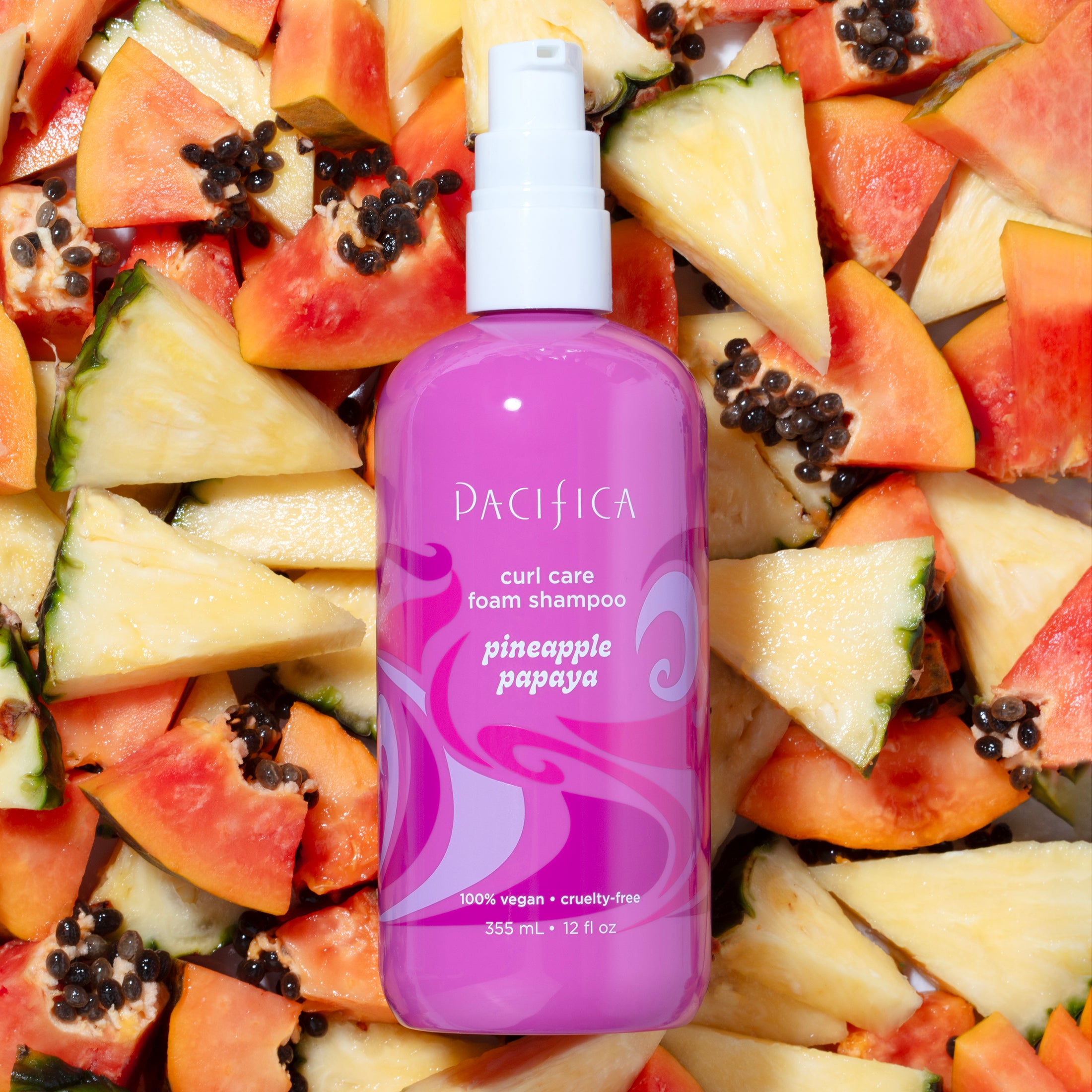 Pineapple Papaya Curl Care Foam Shampoo – Model