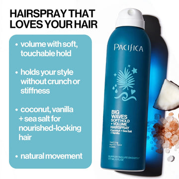 Big Waves Soft Hold & Volume Hairspray - Pacifica