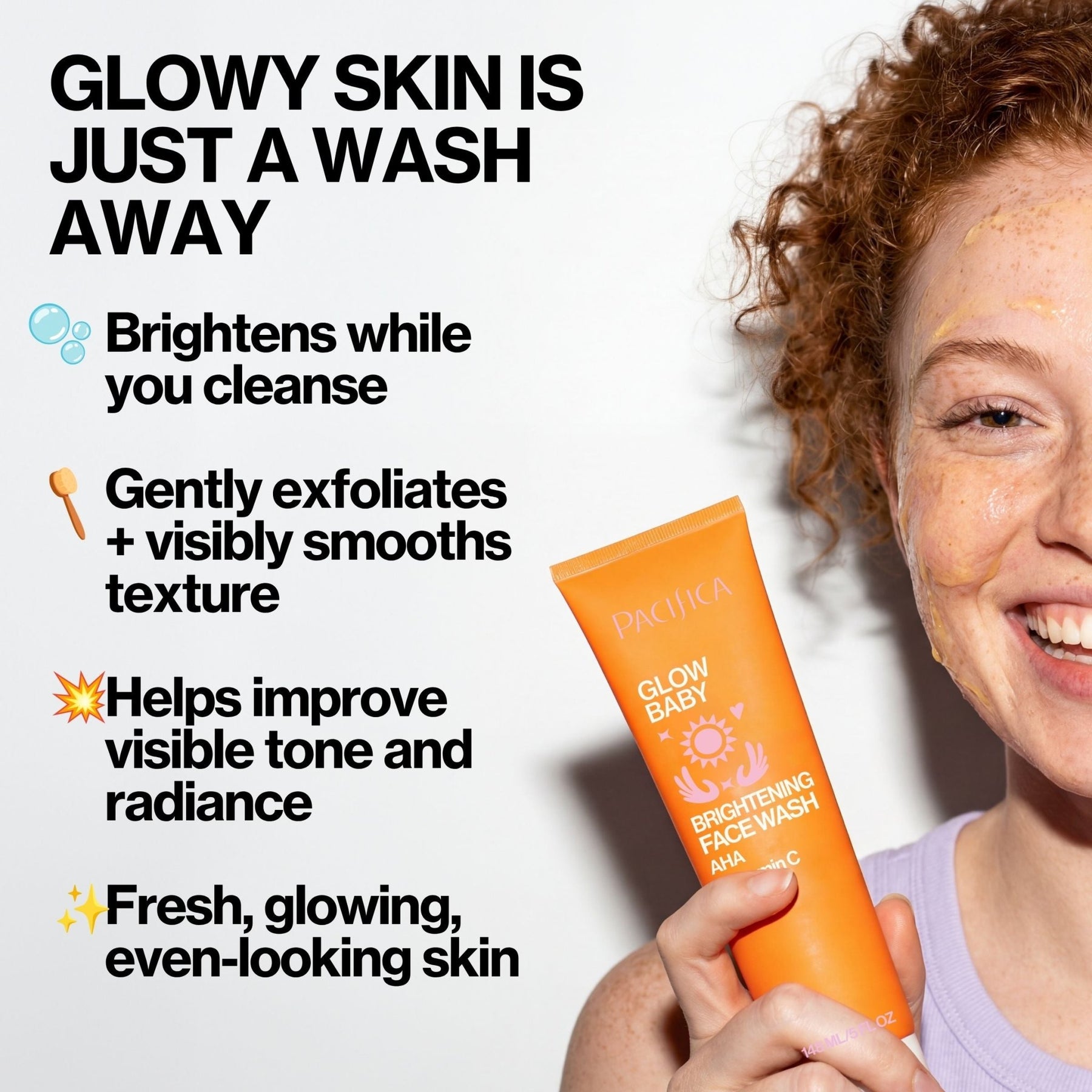 Glow Baby Brightening Face Wash | Facial Cleanser - Pacifica