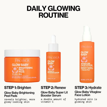 Glow Baby Brightening Peel Pads 10% AHA + BHA - Pacifica