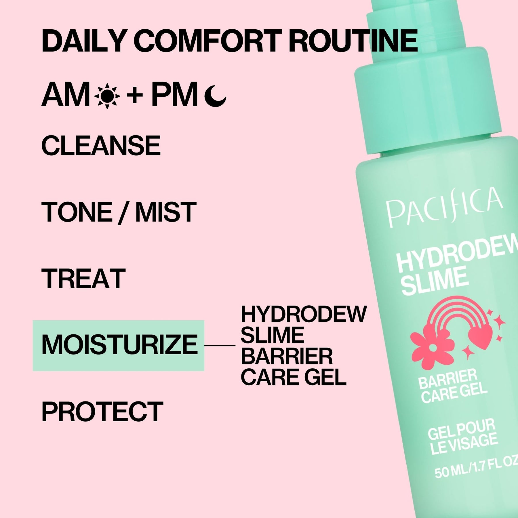 Hydrodew Vegan Mucin Barrier Face Moisturizer - Pacifica