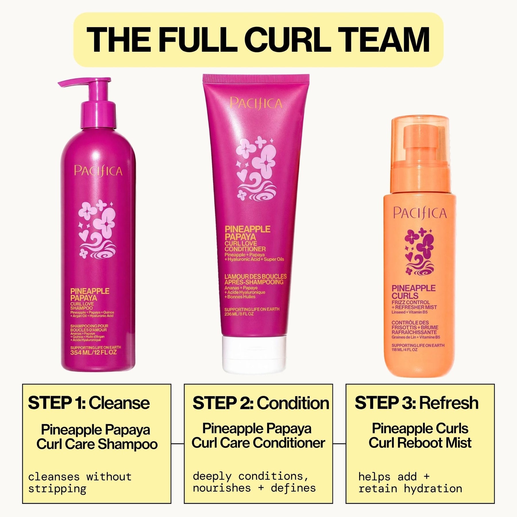 Pineapple Curls Frizz Control & Curl Reboot Mist - Pacifica