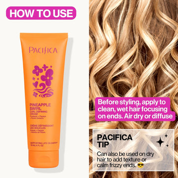 Pineapple Swirl Curl Defining Cream - Pacifica