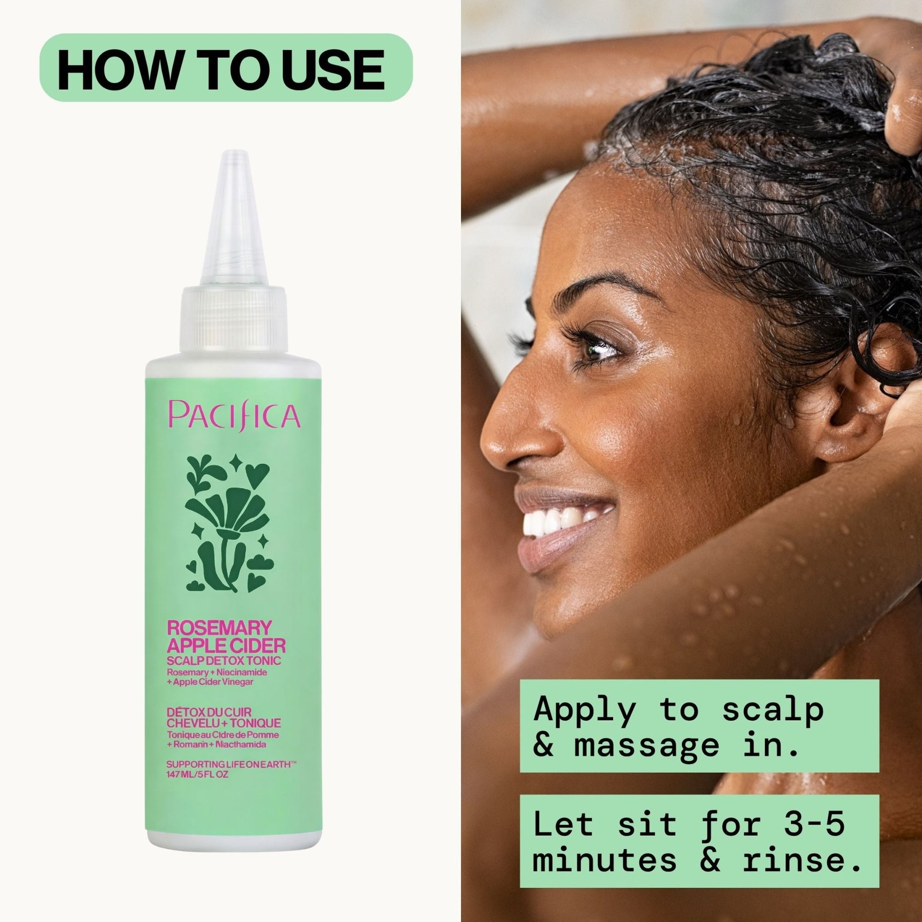 Rosemary Apple Cider Scalp Detox Tonic - Pacifica