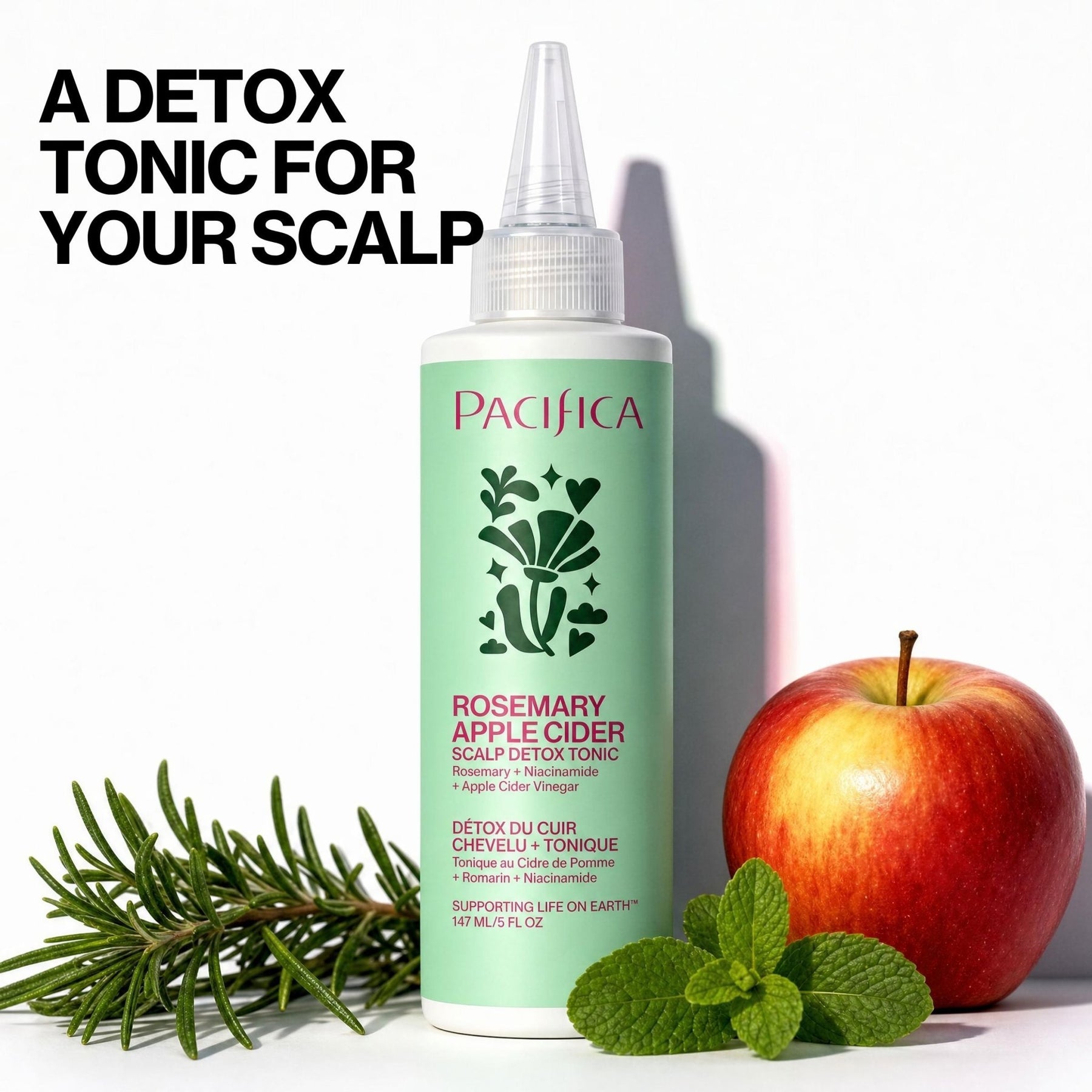Rosemary Apple Cider Scalp Detox Tonic - Pacifica
