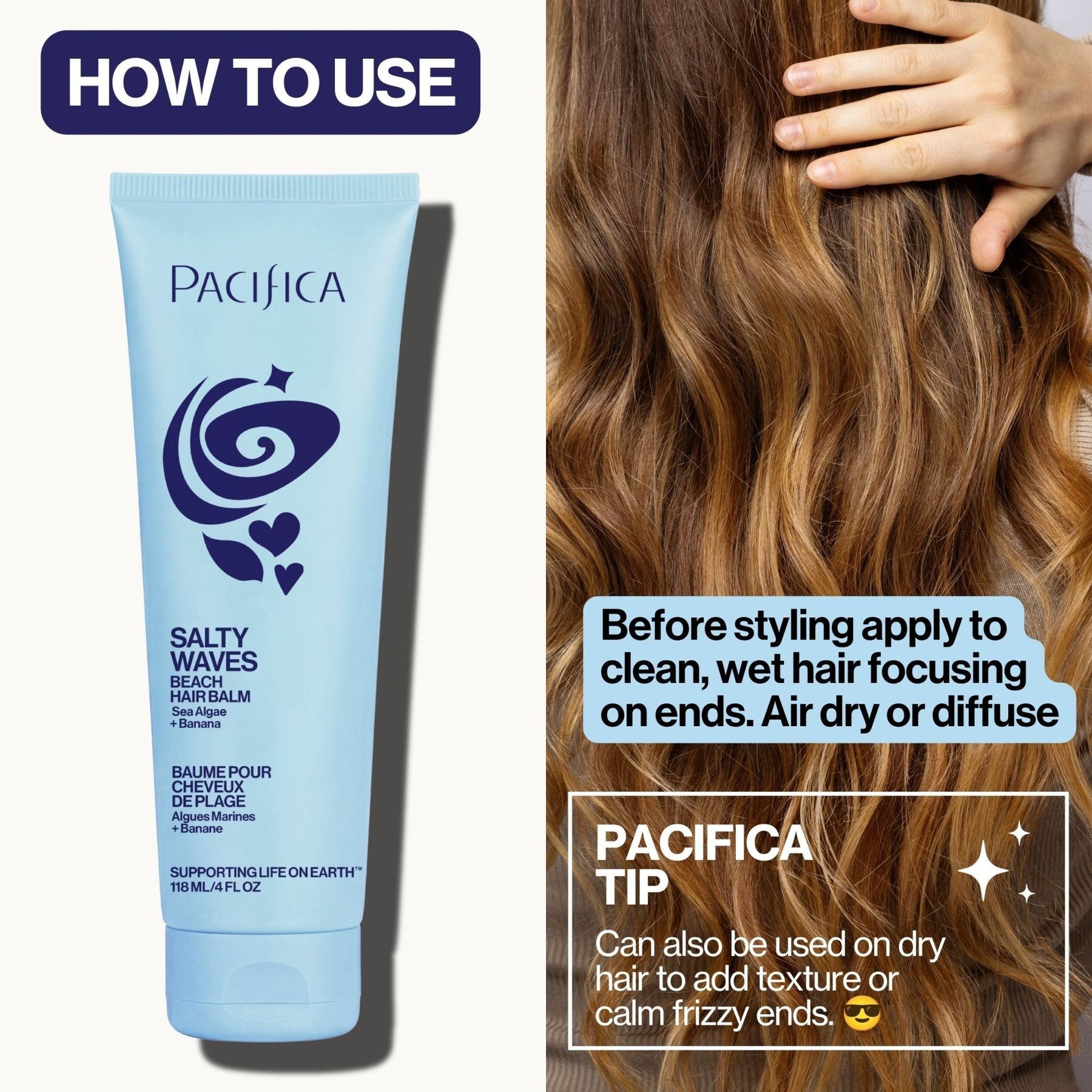 Salty Waves Beach Hair Balm - Pacifica