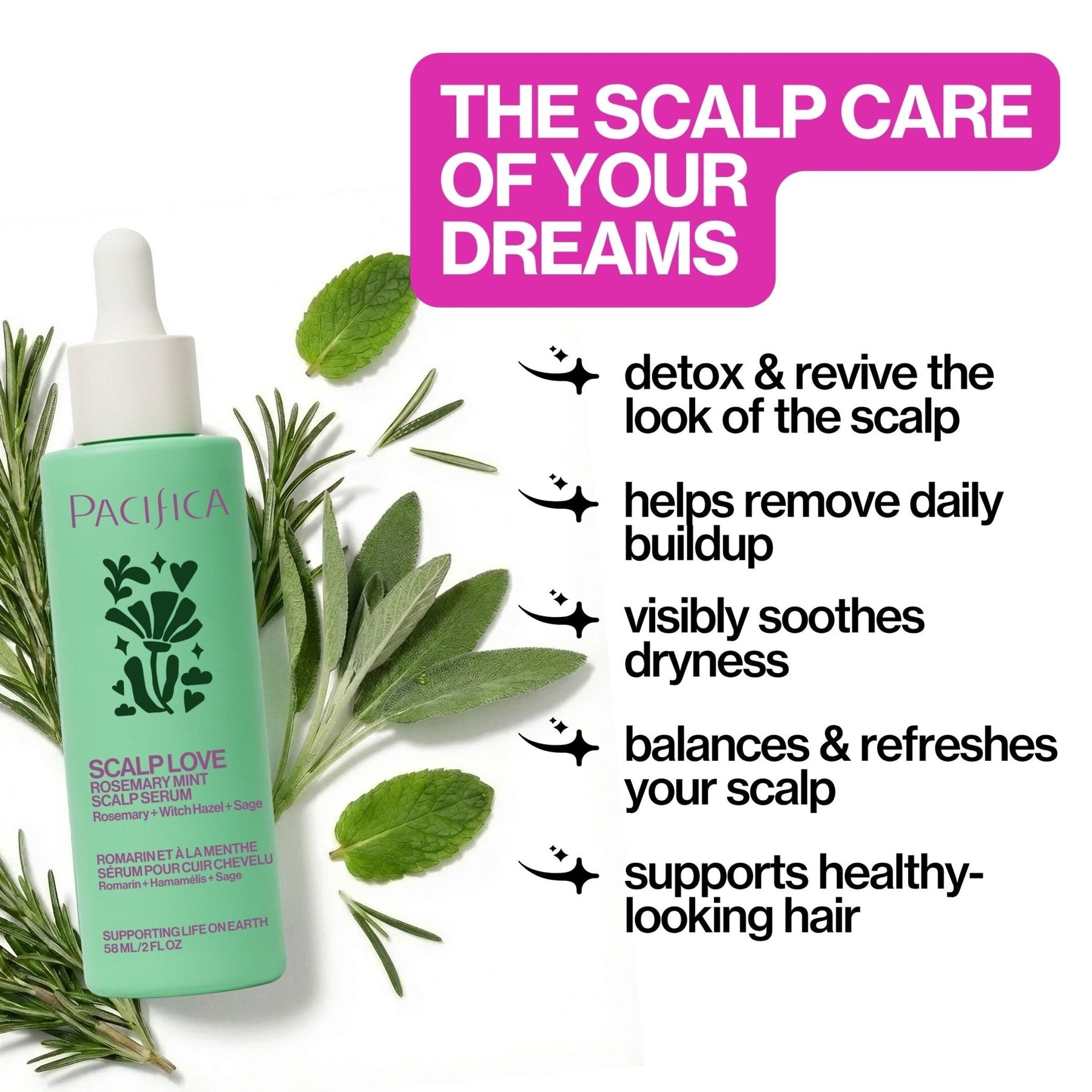 Scalp Love Rosemary Mint Serum - Pacifica