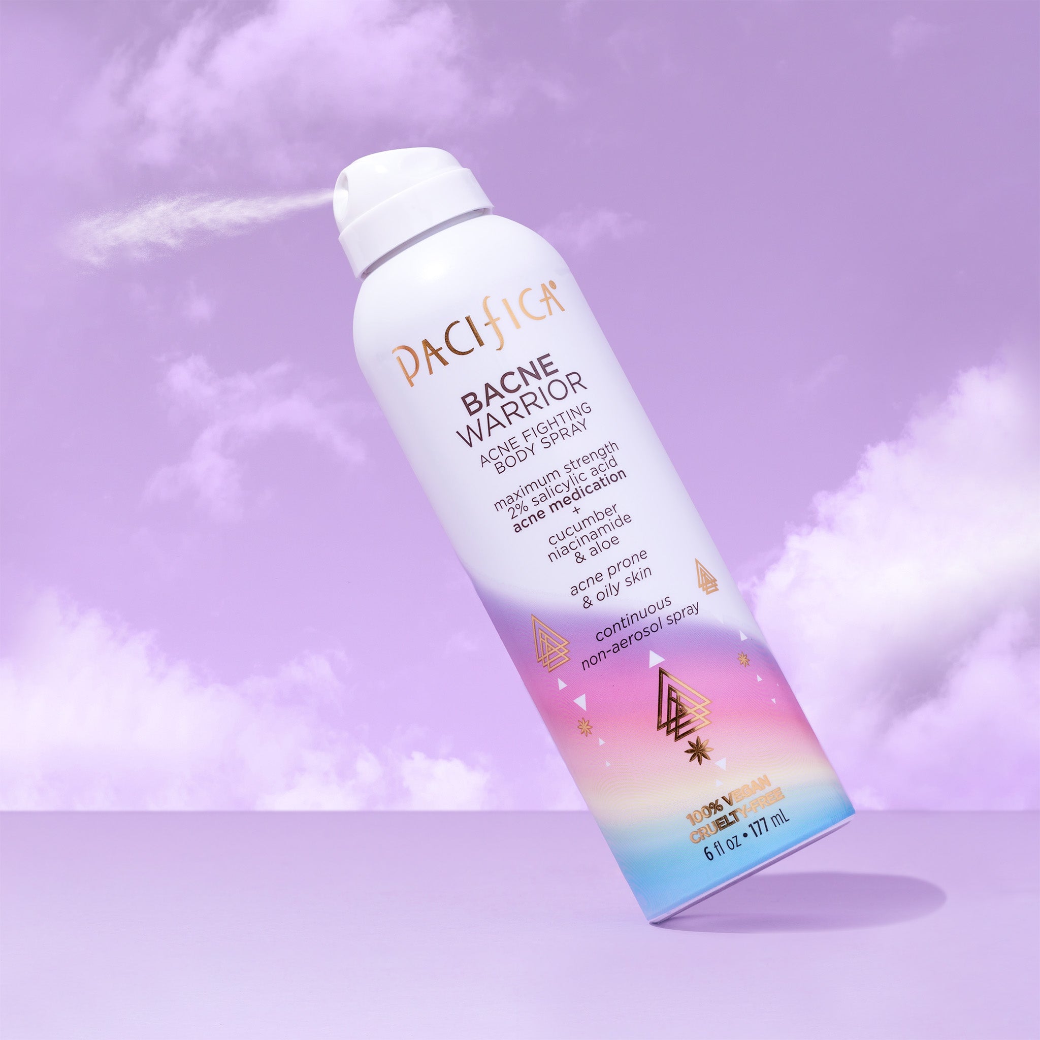 Bacne Warrior Acne Fighting Body Spray – Model