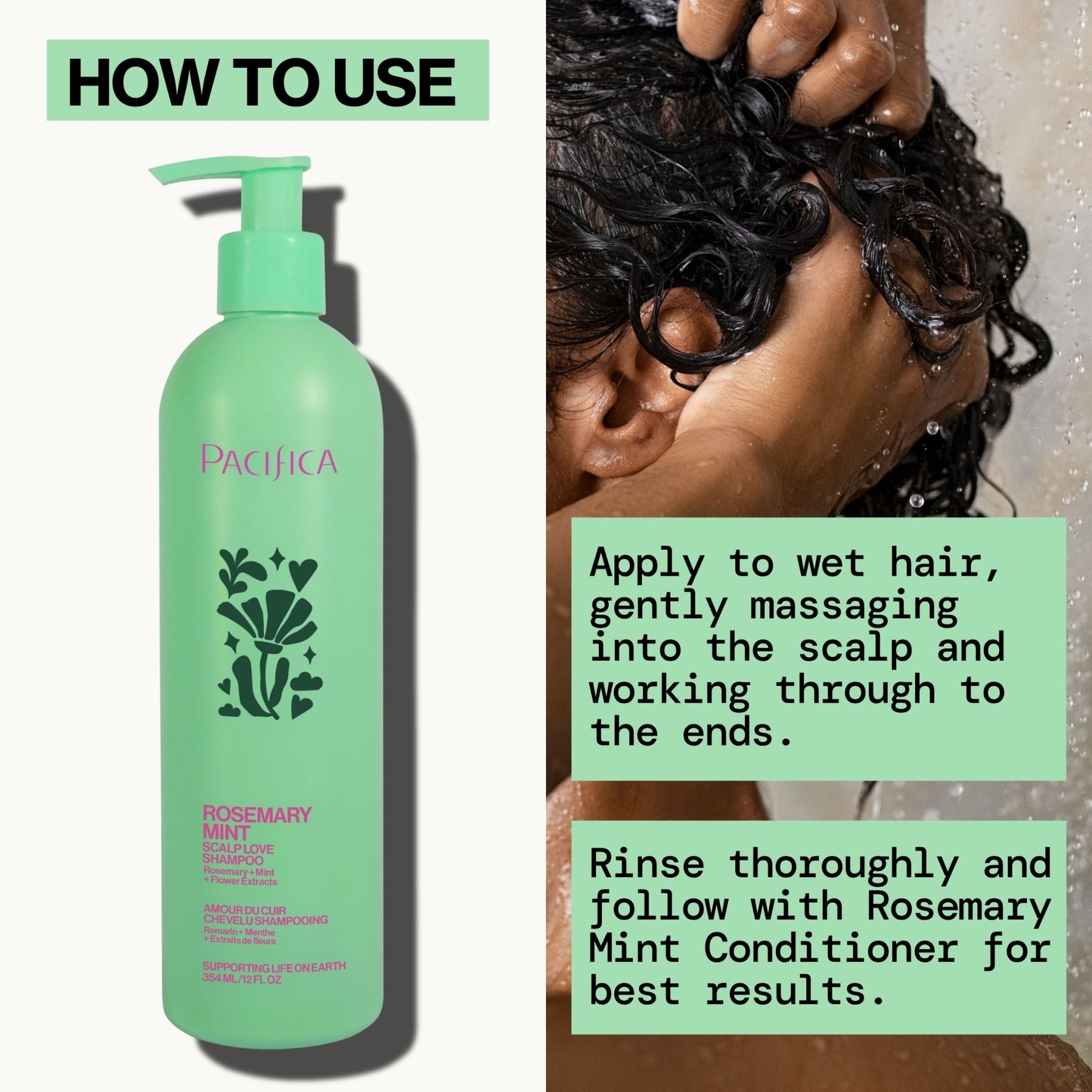 Rosemary Mint Scalp Love Shampoo - Pacifica