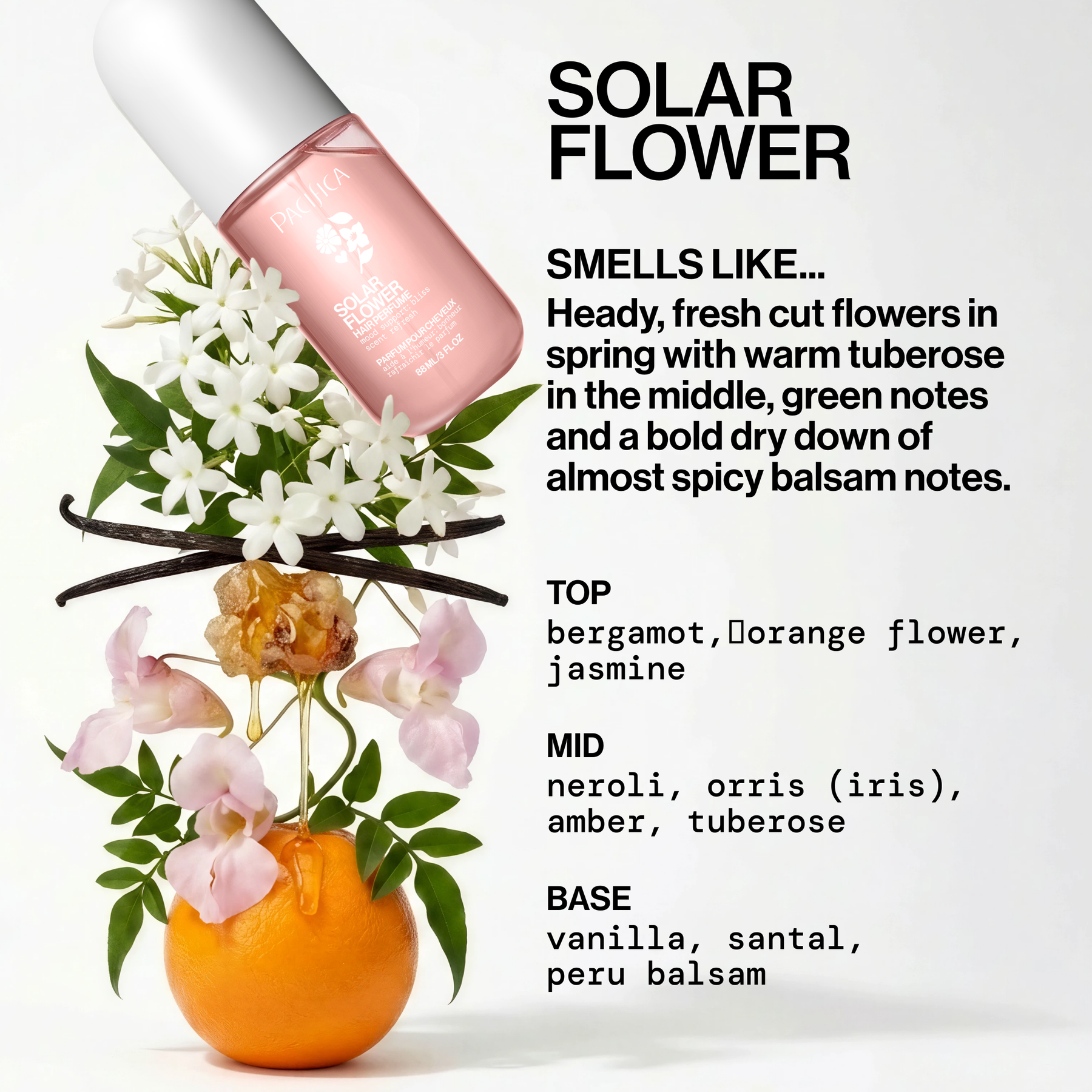 Solar Flower Hair Perfume - - Pacifica Beauty