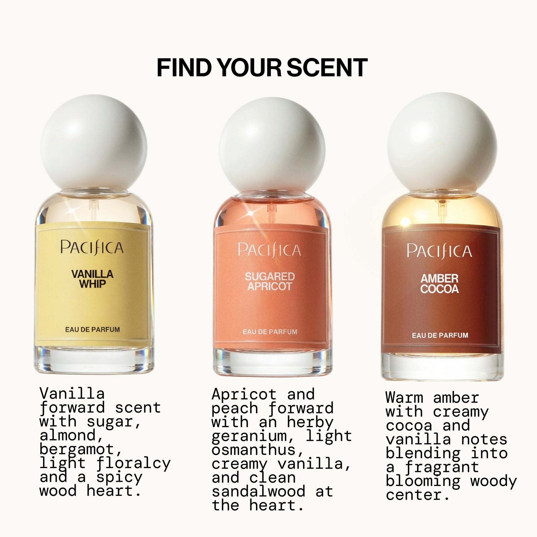 Amber Cocoa Eau de Parfum - - Pacifica Beauty