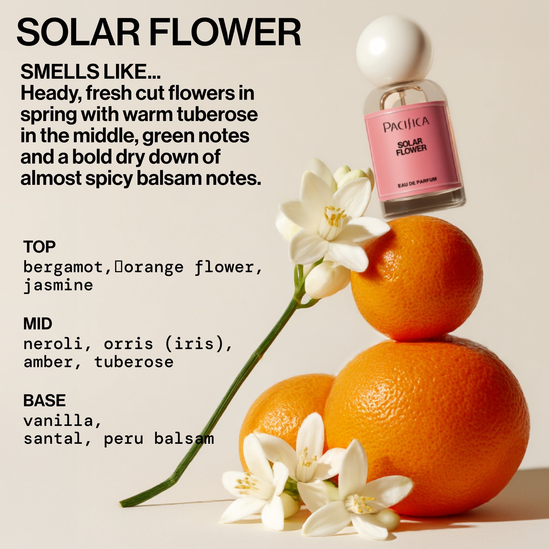 Solar Flower Eau de Parfum - - Pacifica Beauty