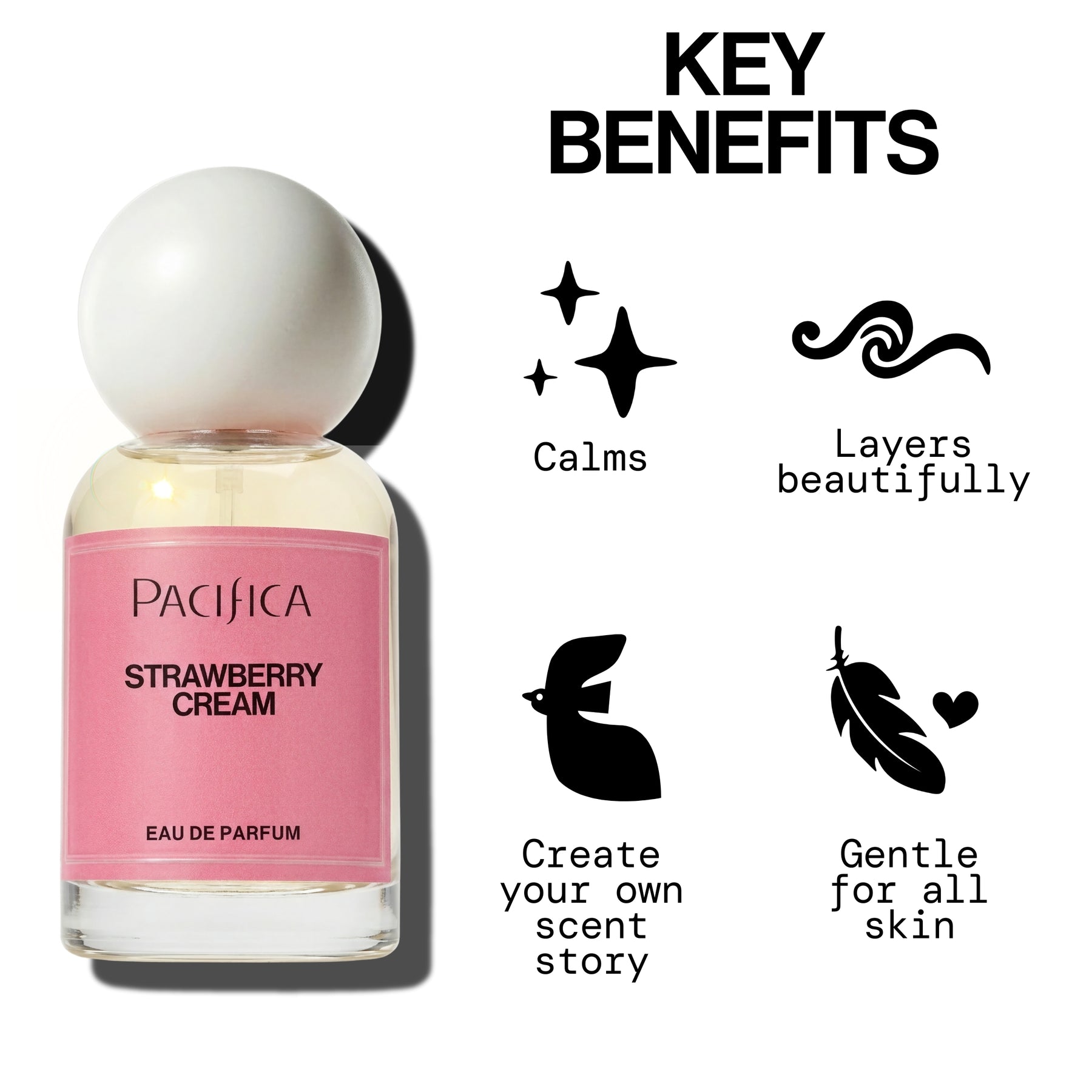 Strawberry Cream Eau de Parfum - - Pacifica Beauty
