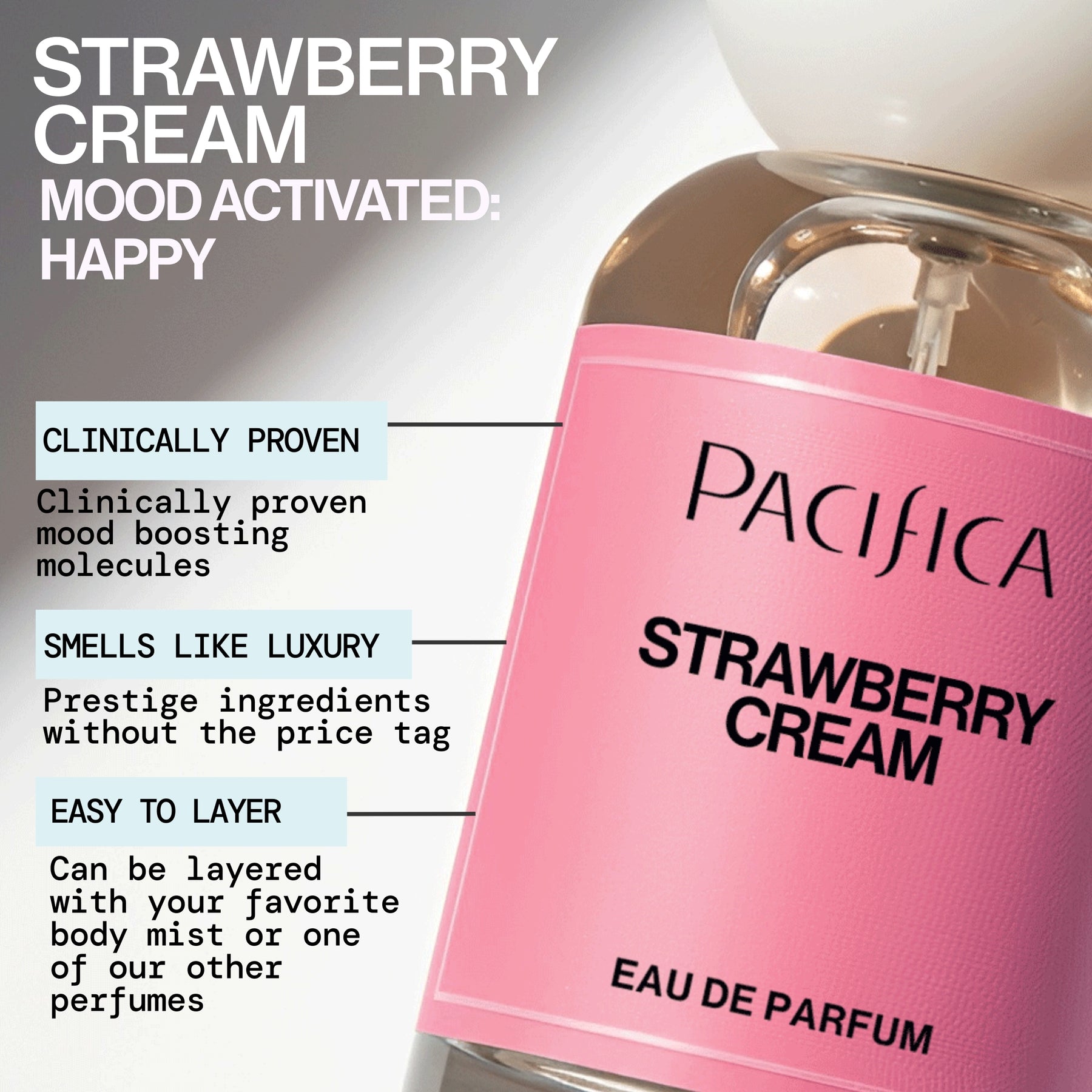 Strawberry Cream Eau de Parfum - - Pacifica Beauty