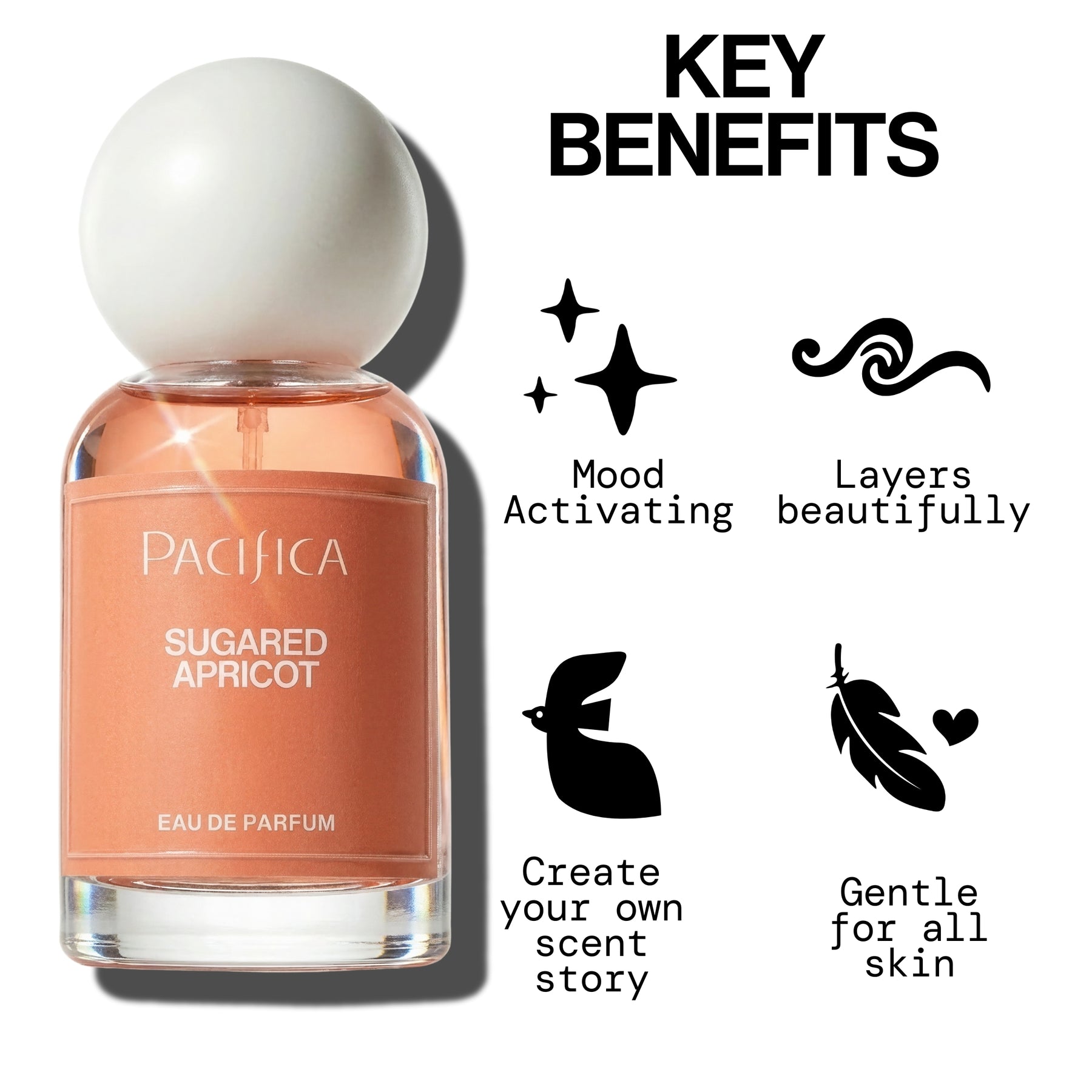 Sugared Apricot Eau de Parfum - - Pacifica Beauty