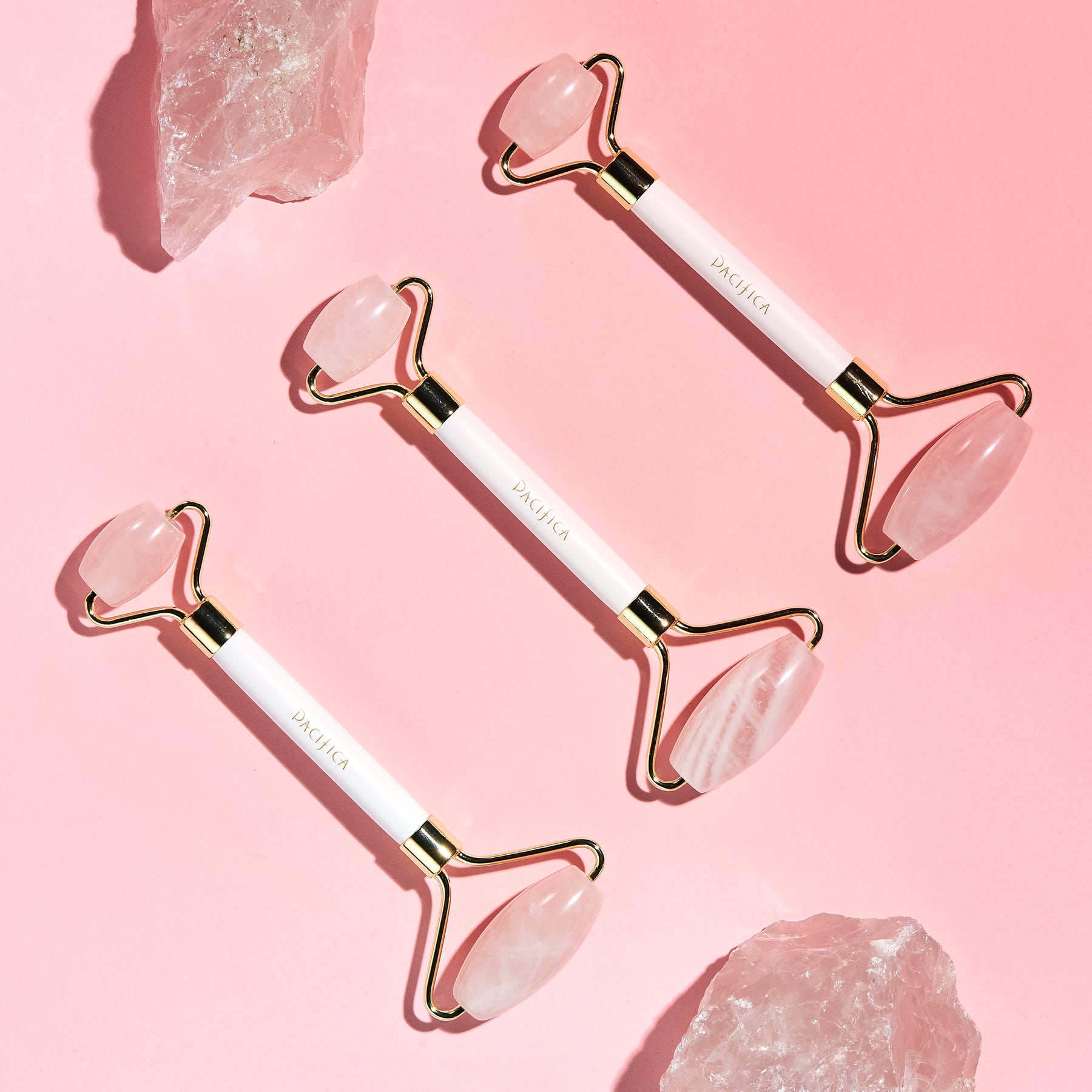 Crystal Wand Secret Weapon Rose Quartz Facial Roller - Pacifica