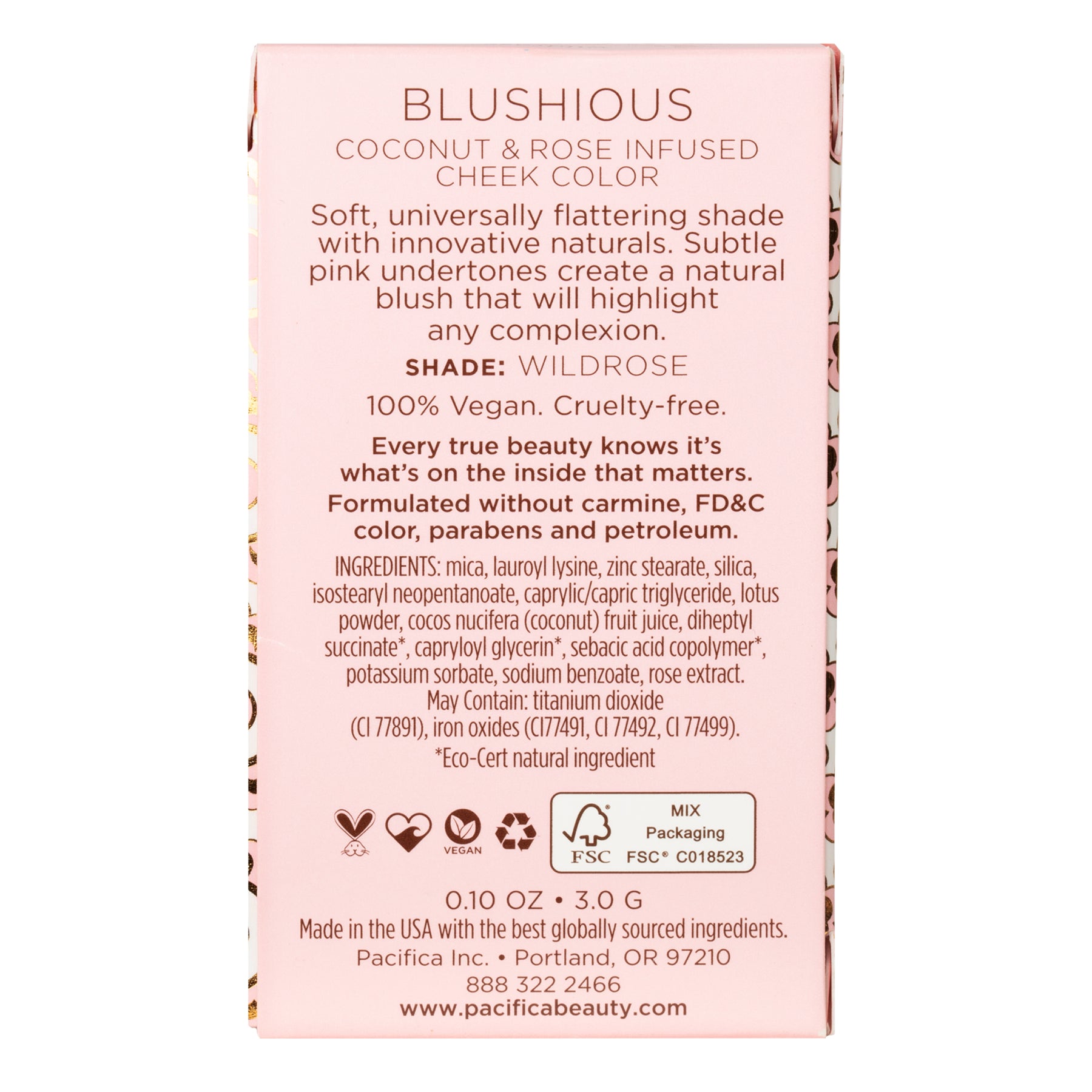 Blushious Coconut & Rose Infused Cheek Color - Pacifica