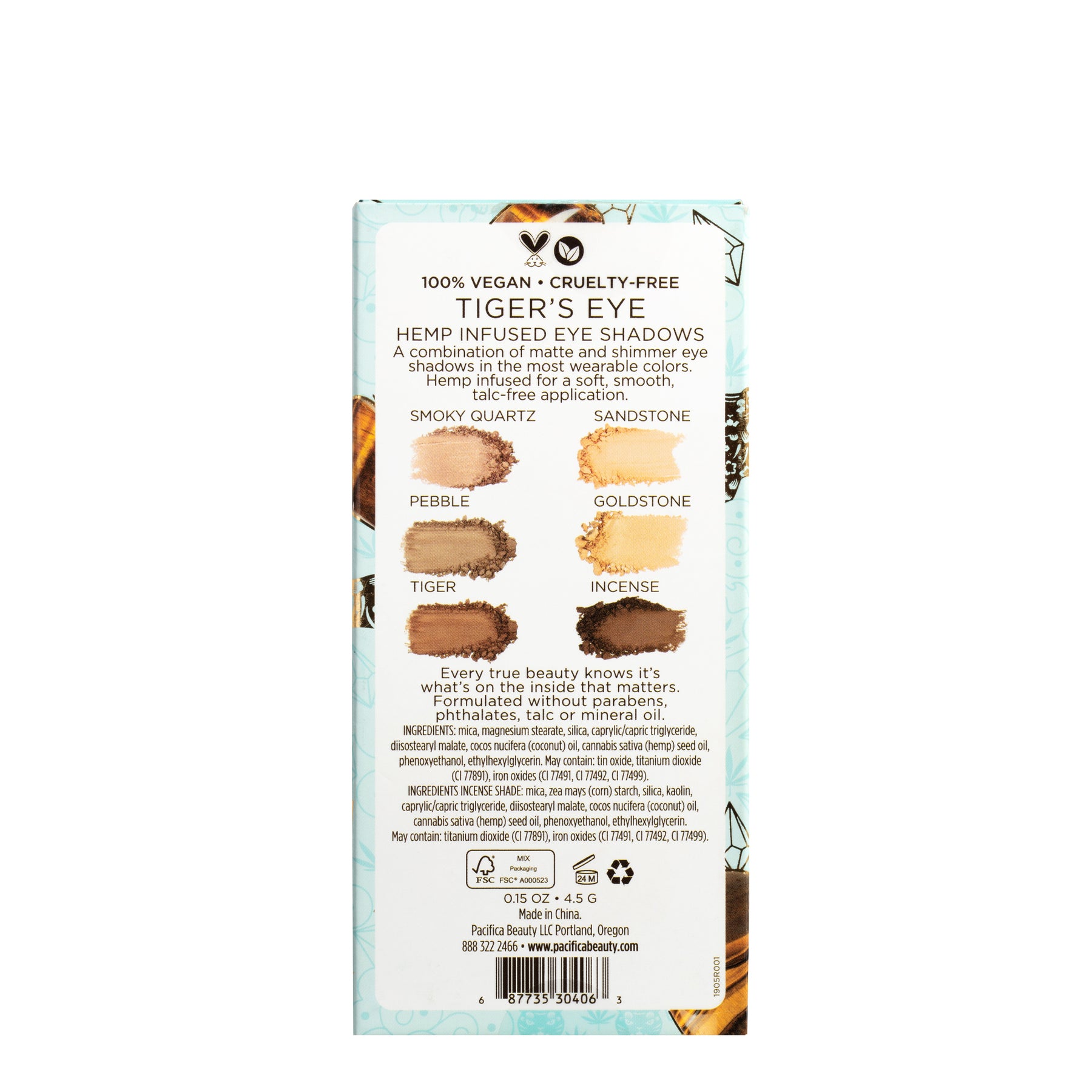 Tiger's Eye Hemp Infused Eye Shadows - Makeup - Pacifica Beauty