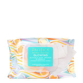 Glowing Glycolic Acid, Orange & Vanilla Makeup Removing Wipes - Skin Care - Pacifica Beauty