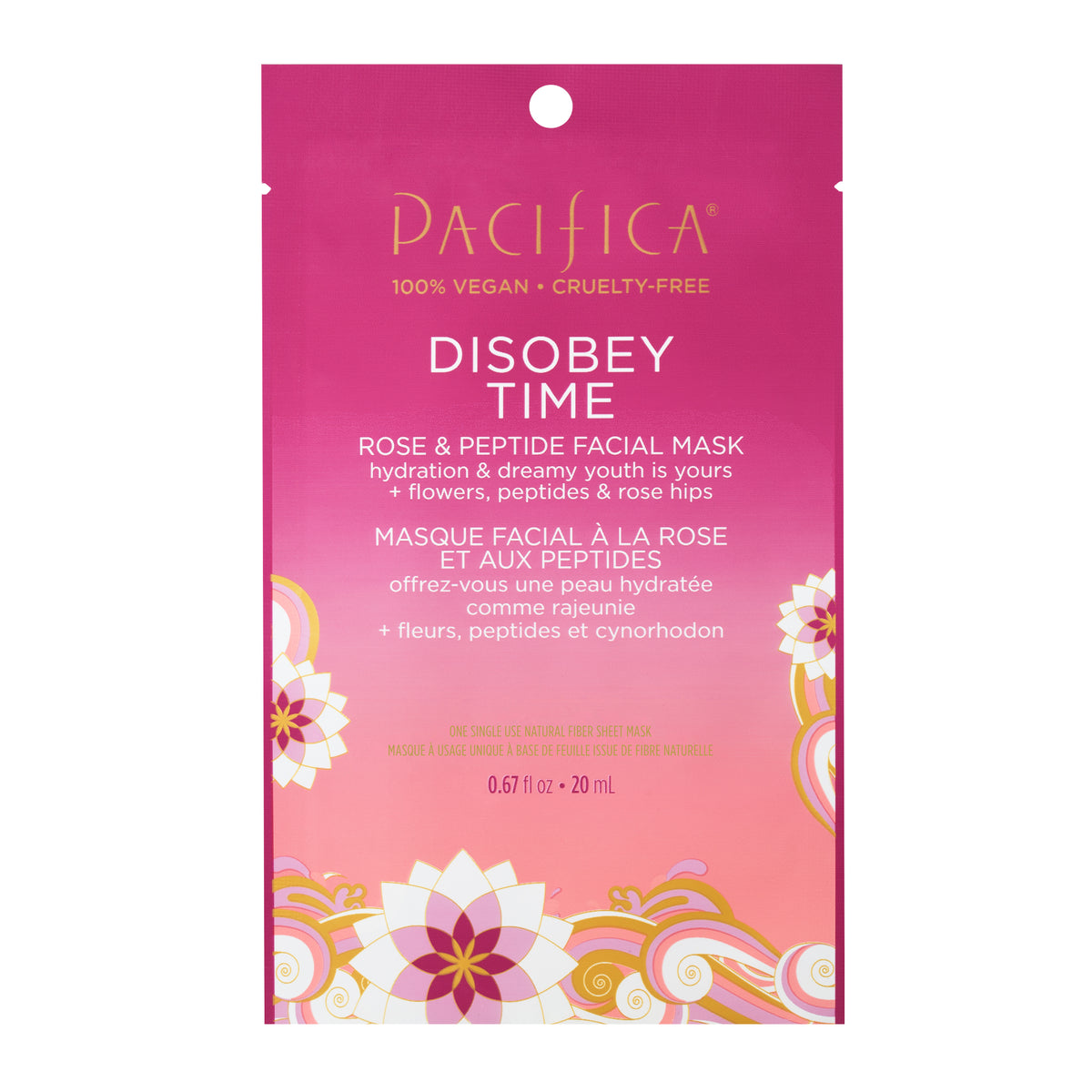 Disobey Time Rose & Peptide Facial Mask - Skin Care - Pacifica Beauty