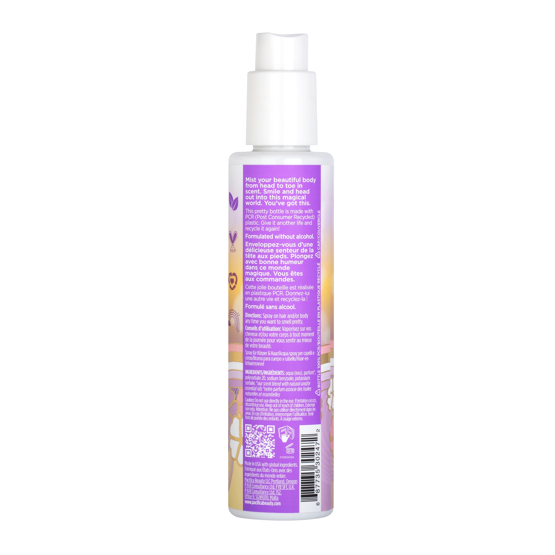 French Lilac Perfumed Hair & Body Mist - Bath & Body - Pacifica Beauty